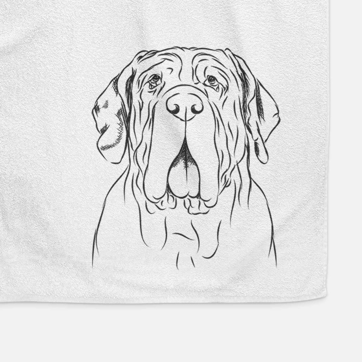 Dinah the Neapolitan Mastiff Decorative Hand Towel