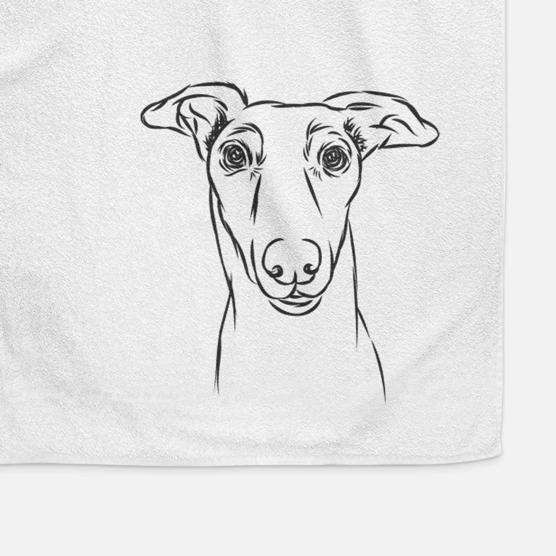 Diva the Greyhound Decorative Hand Towel