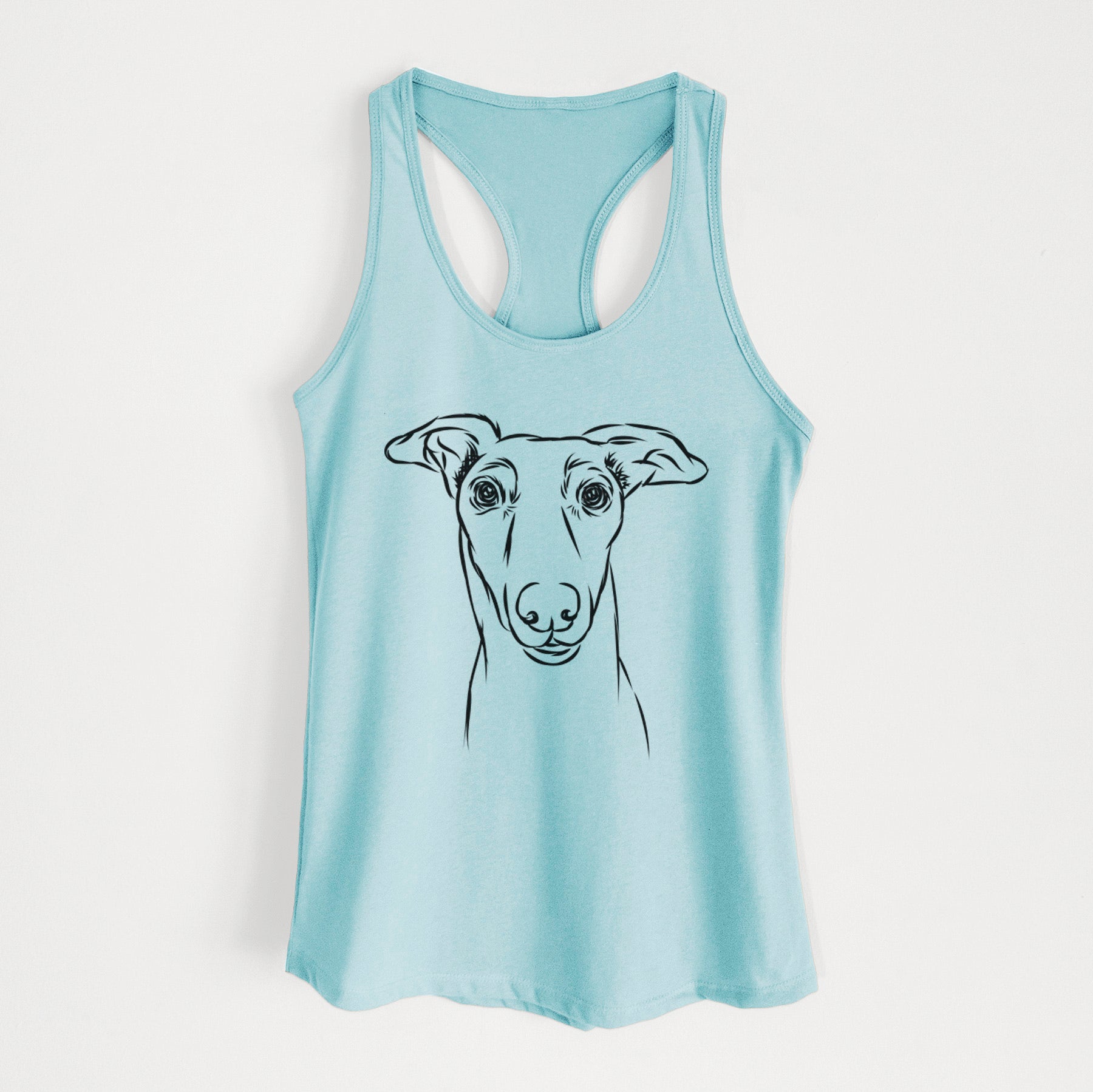 Diva the Greyhound - Women's Racerback Tanktop