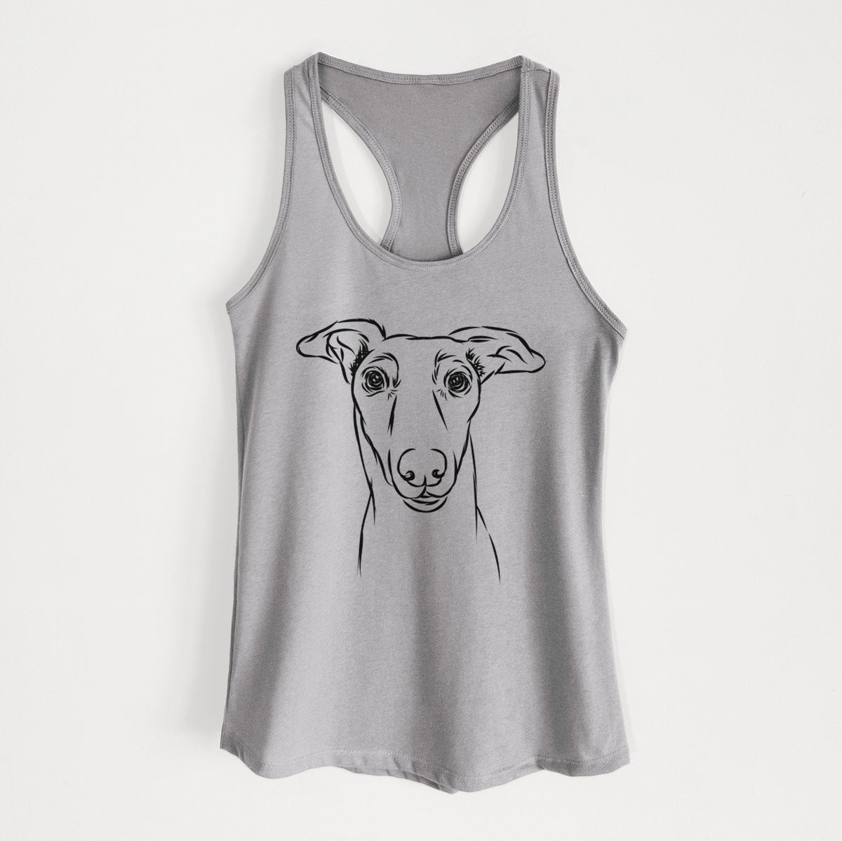 Diva the Greyhound - Women&#39;s Racerback Tanktop