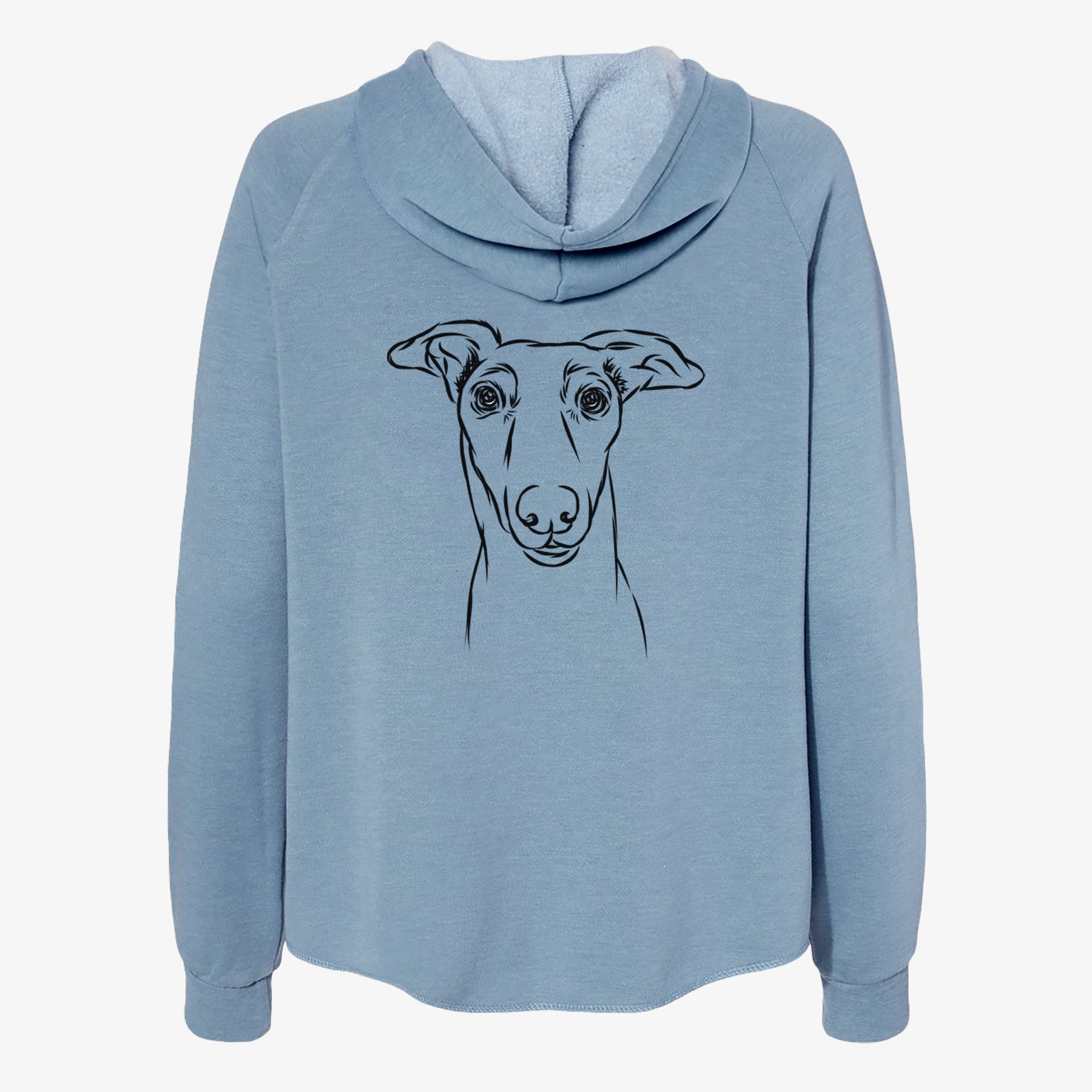 Diva the Greyhound - Women's Cali Wave Zip-Up Sweatshirt