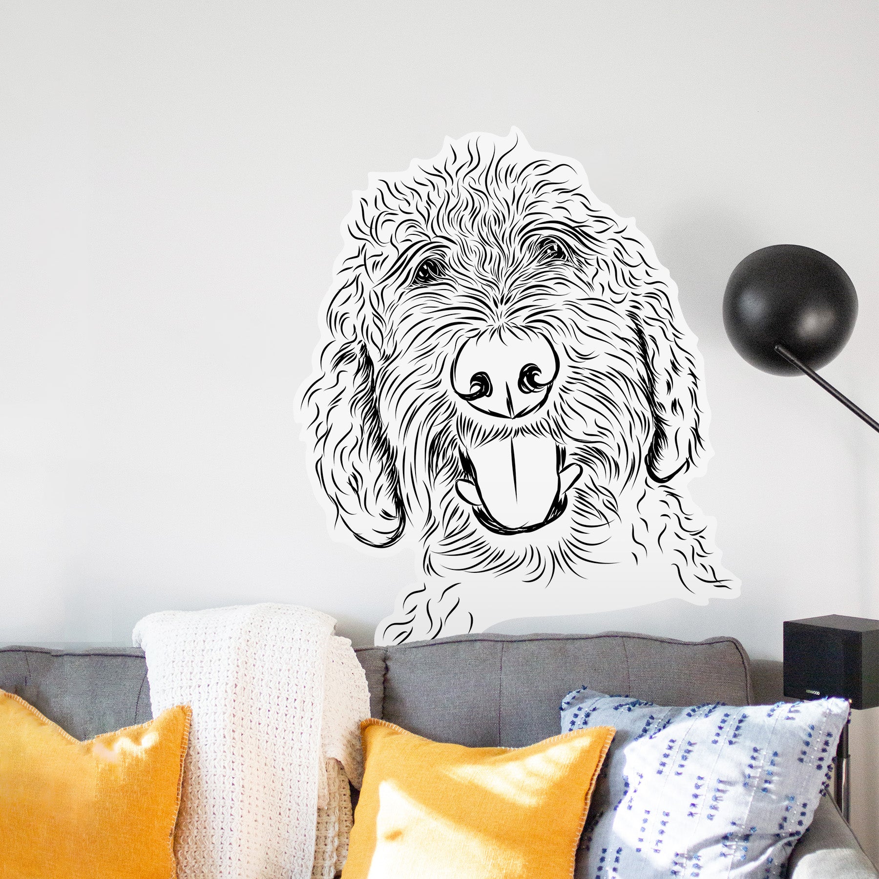 Dixie the Goldendoodle - Wall Decal