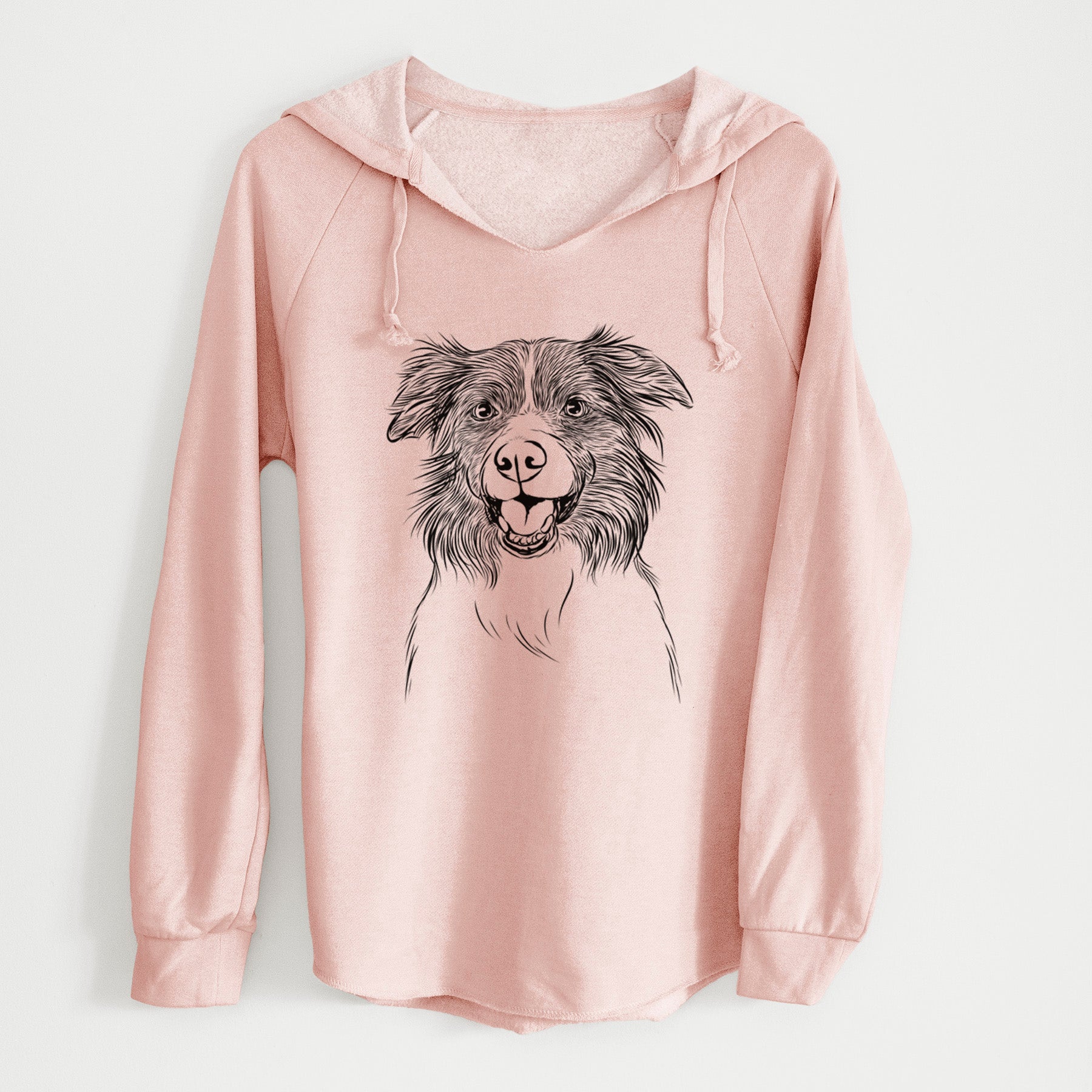 Bare Dizzy the Border Collie - Cali Wave Hooded Sweatshirt