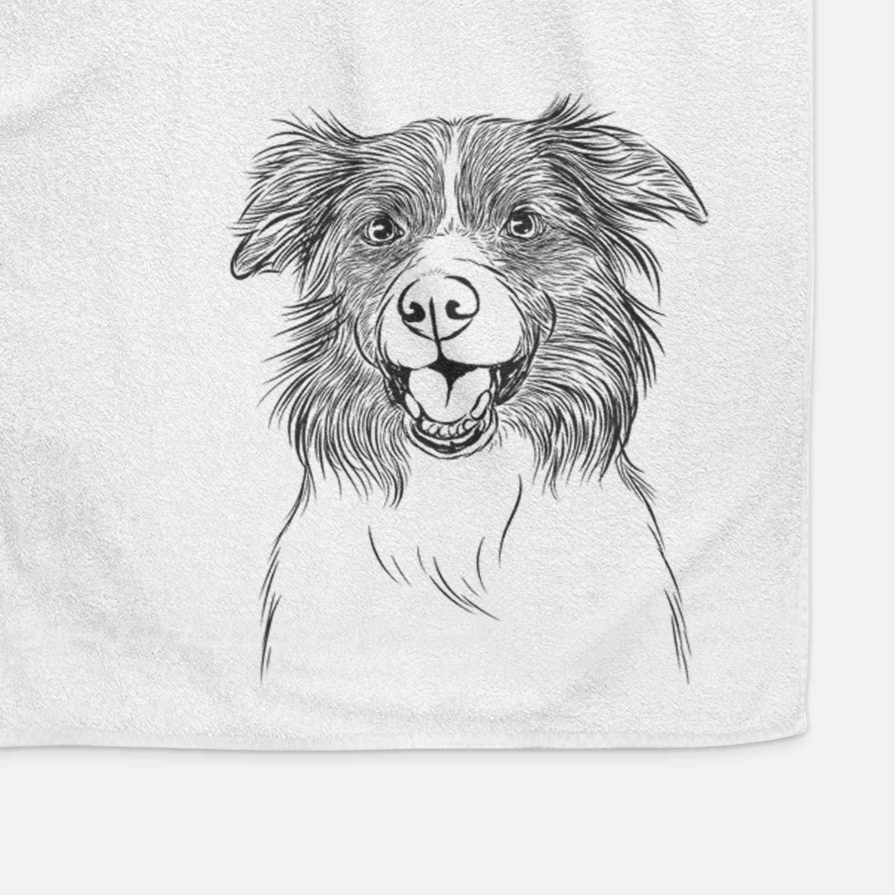 Dizzy the Border Collie Decorative Hand Towel