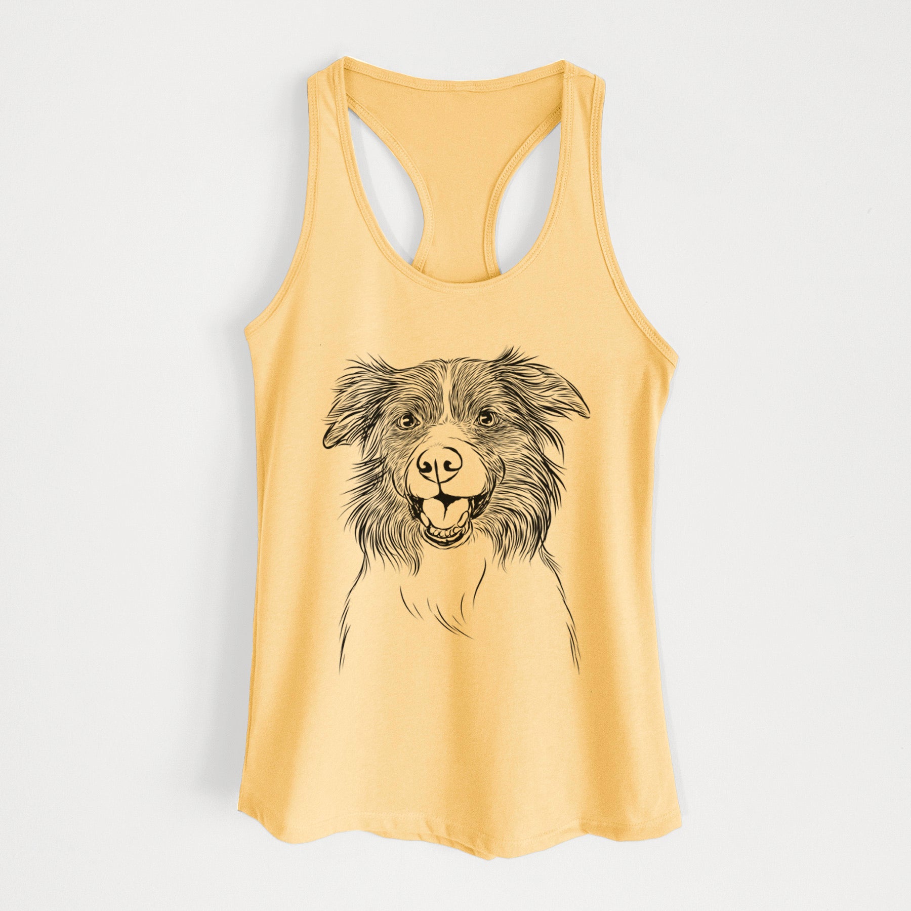 Dizzy the Border Collie - Women's Racerback Tanktop