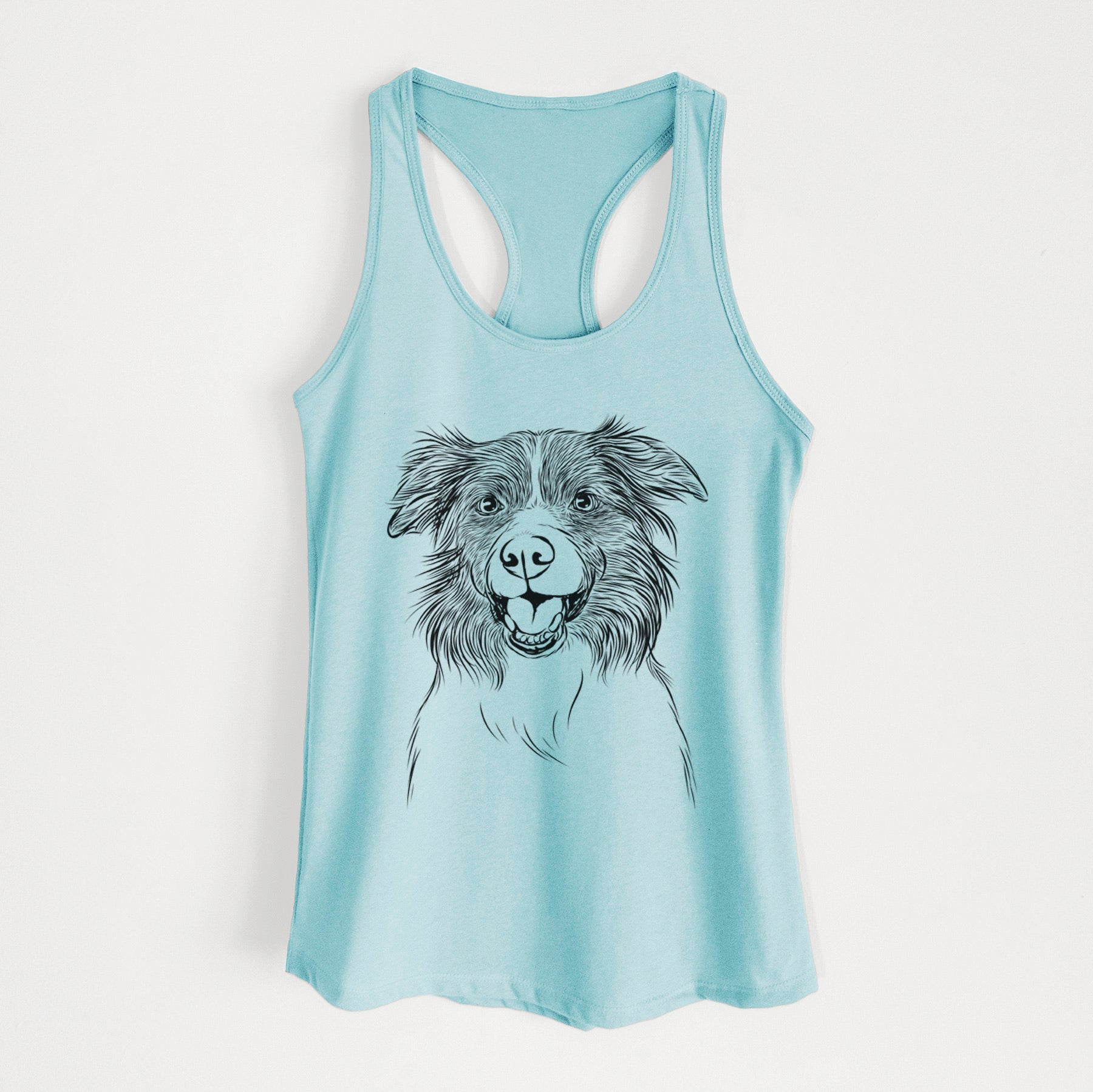 Dizzy the Border Collie - Women's Racerback Tanktop