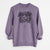 Bare Dizzy the Border Collie - Unisex Pigment Dyed Crew Sweatshirt