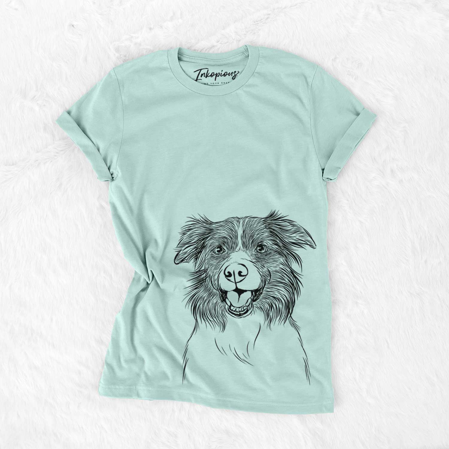 Bare Dizzy the Border Collie - Unisex Crewneck