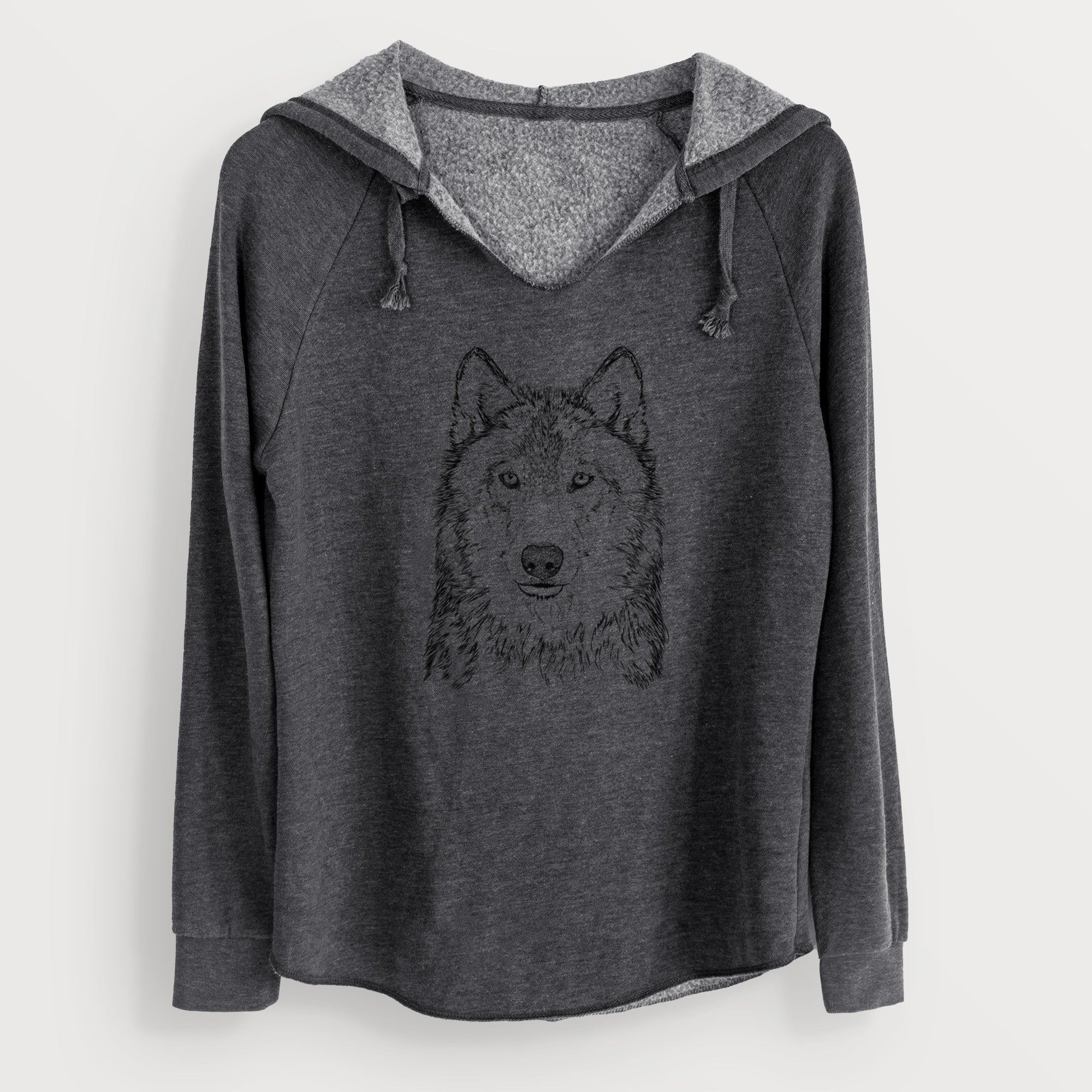 Bare Django the Grey Wolf - Cali Wave Hooded Sweatshirt