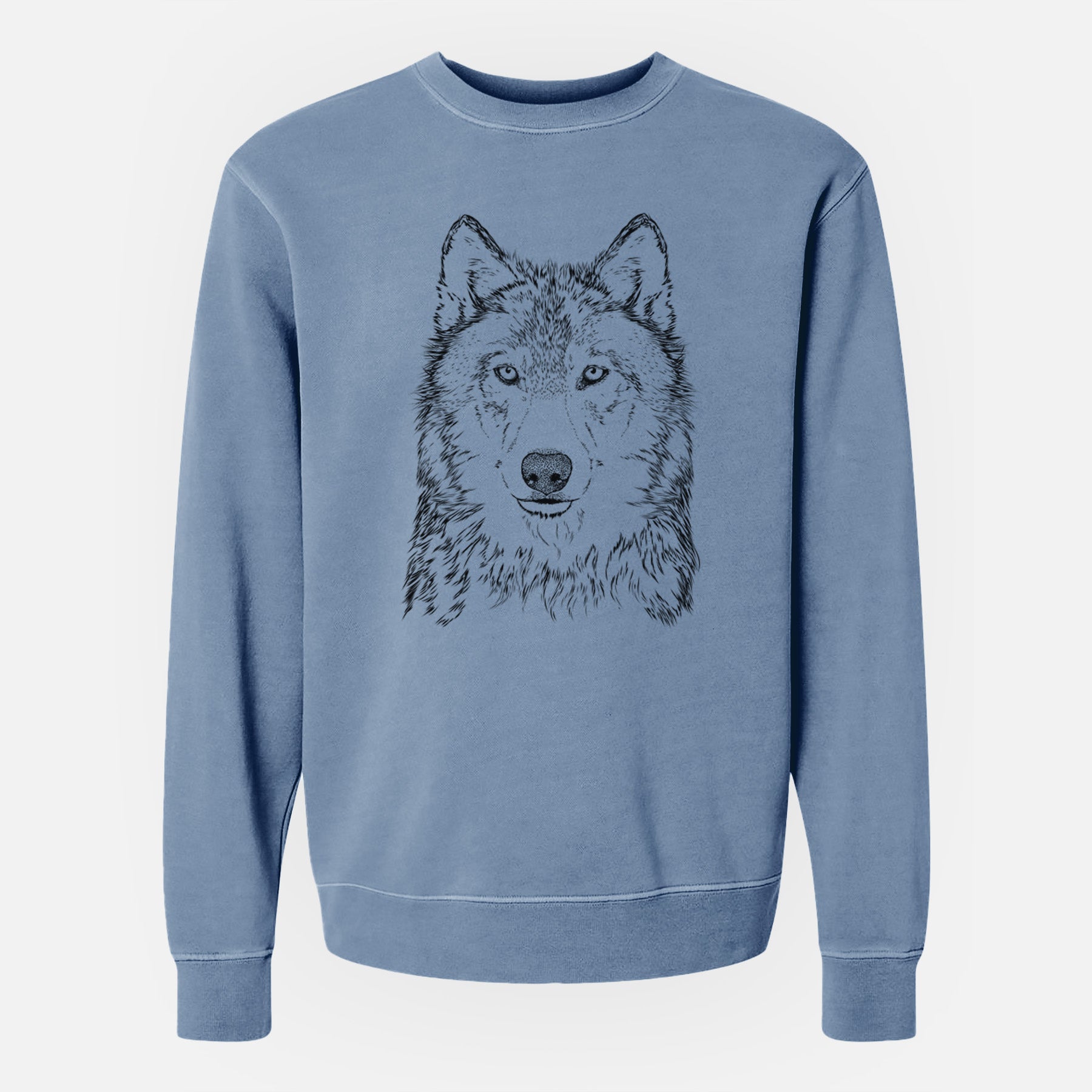 Bare Django the Grey Wolf - Unisex Pigment Dyed Crew Sweatshirt