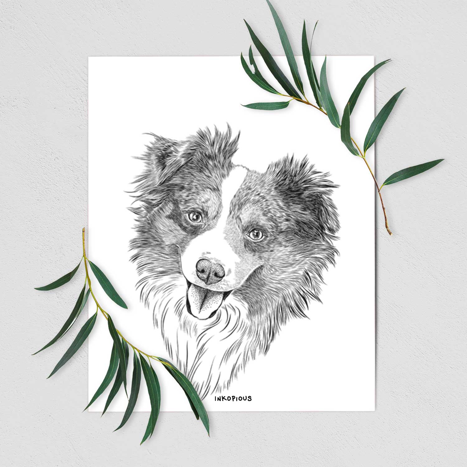 Doc the Mini Aussie Art Print