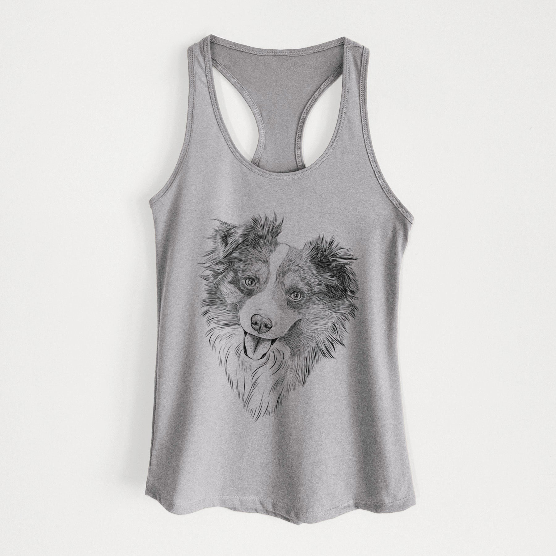 Doc the Mini Aussie - Women's Racerback Tanktop