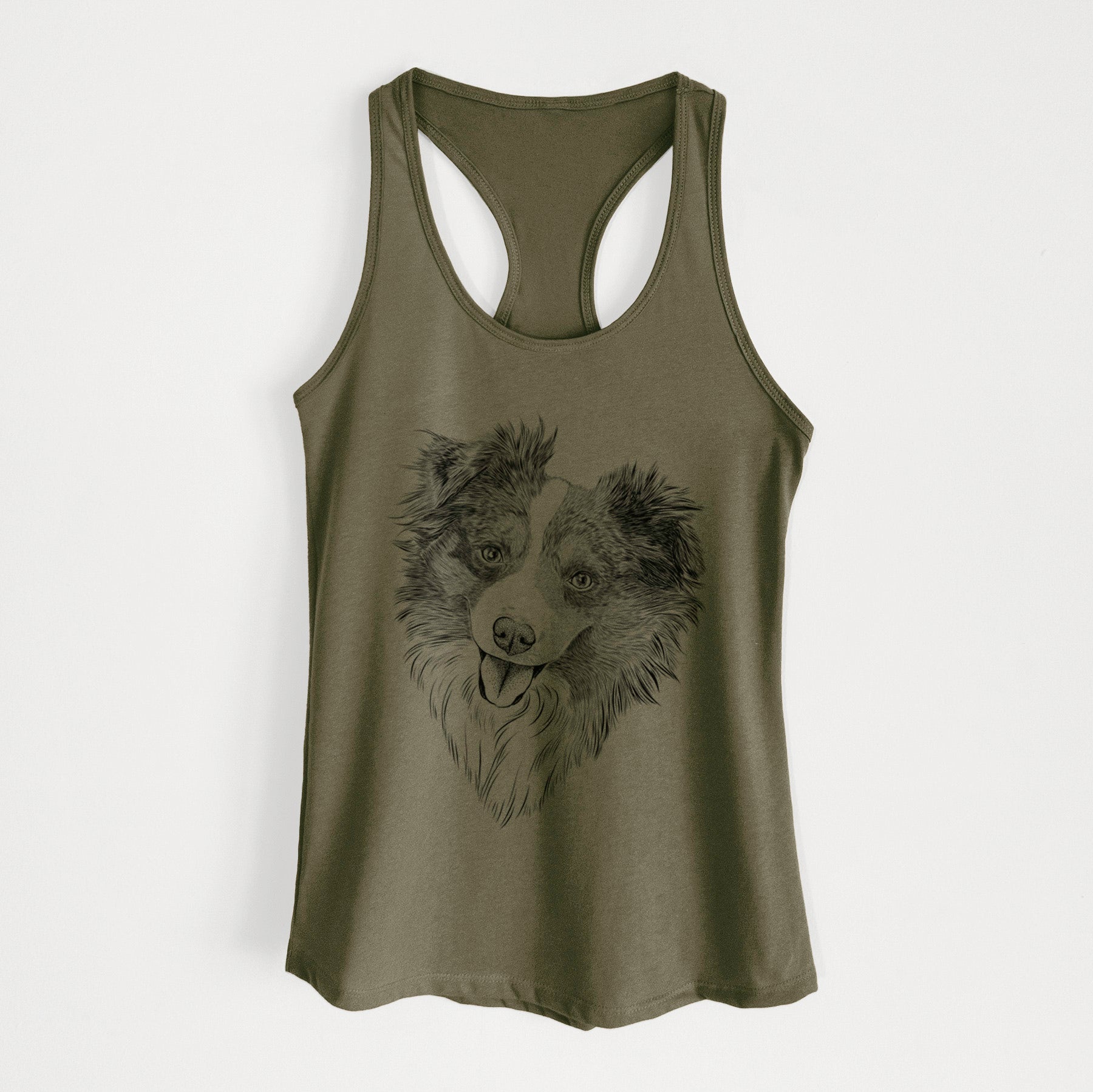 Doc the Mini Aussie - Women's Racerback Tanktop