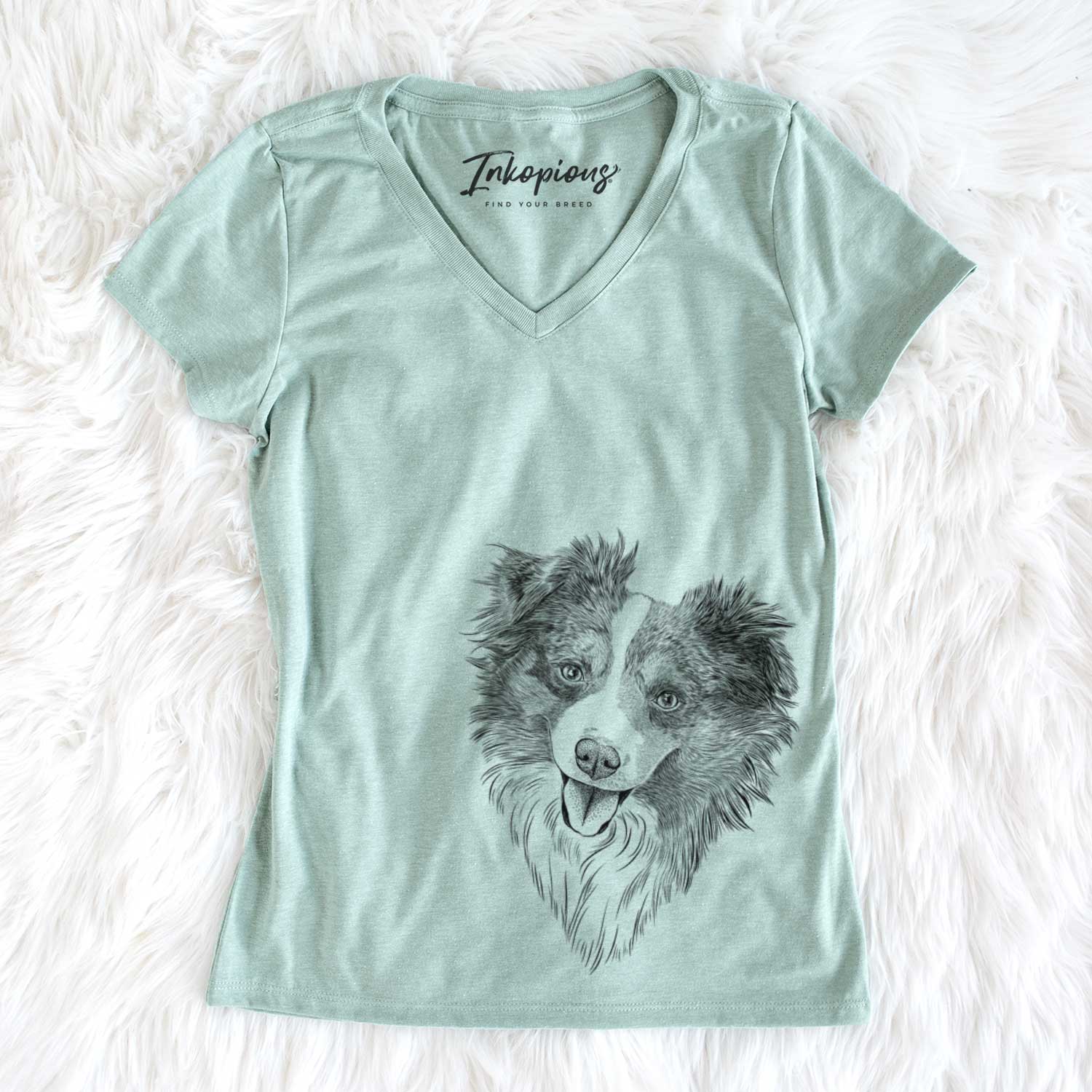 Bare Doc the Mini Aussie - Women's V-neck Shirt