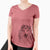 Bare Donnan the Rough Collie - Women's V-neck Shirt