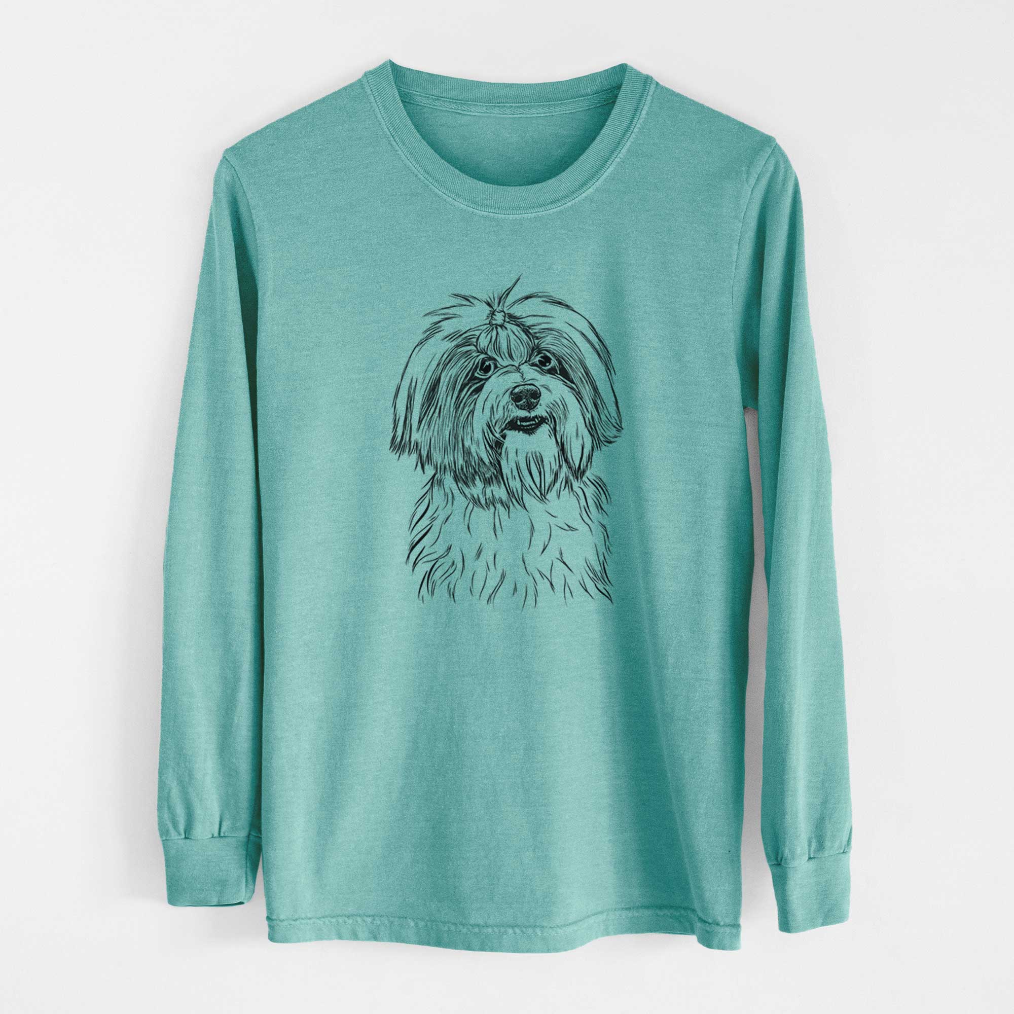 Bare Dooley the Havanese - Heavyweight 100% Cotton Long Sleeve