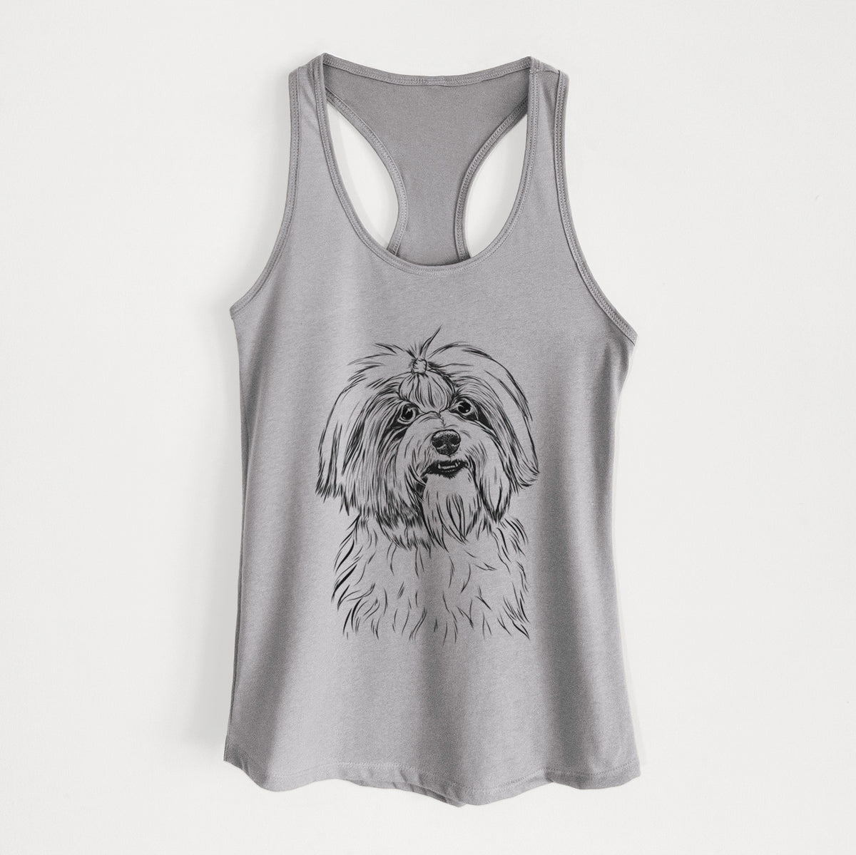 Dooley the Havanese - Women&#39;s Racerback Tanktop