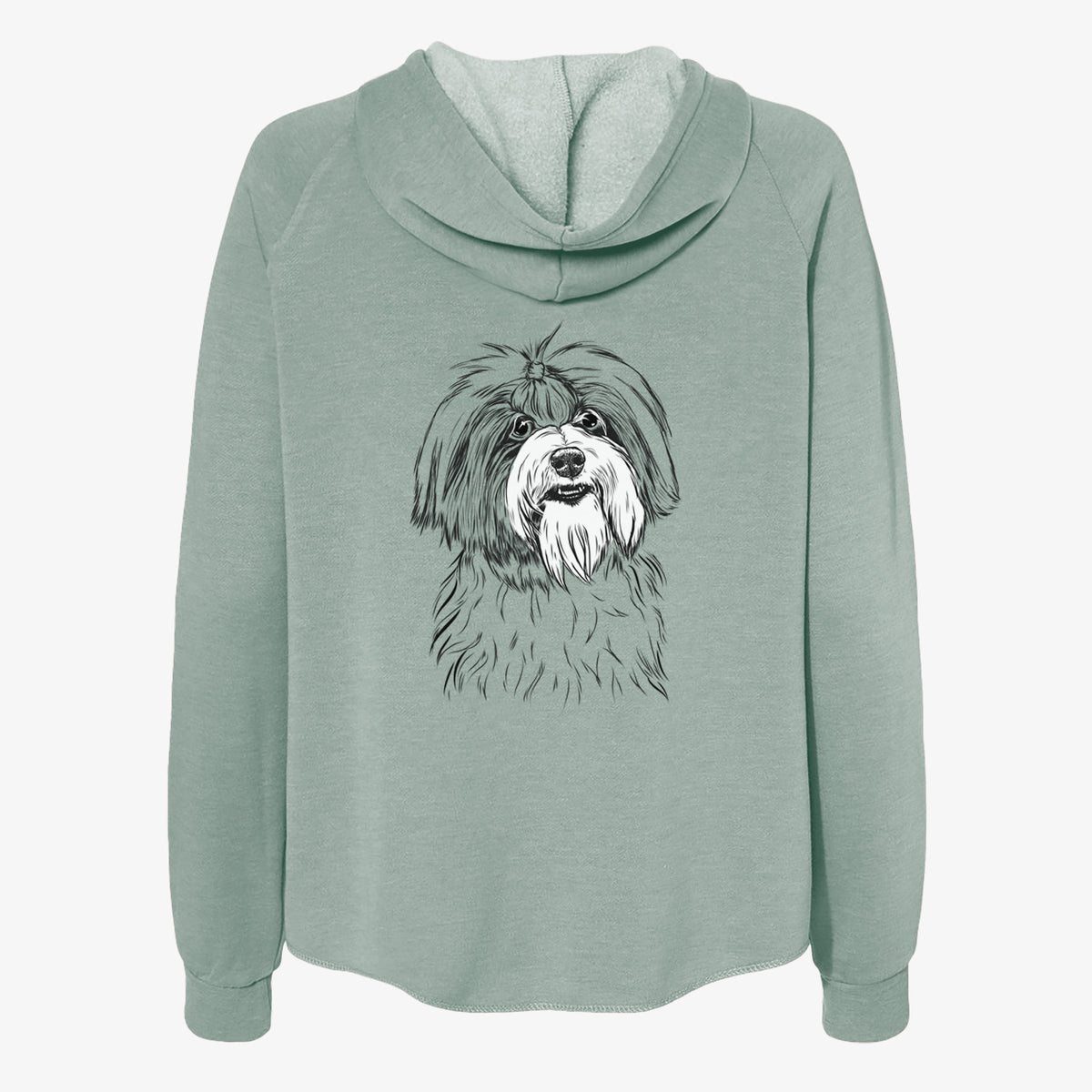 Dooley the Havanese - Women's Cali Wave Zip-Up Sweatshirt