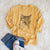 Bare Dora the Tabby Cat - Heavyweight 100% Cotton Long Sleeve