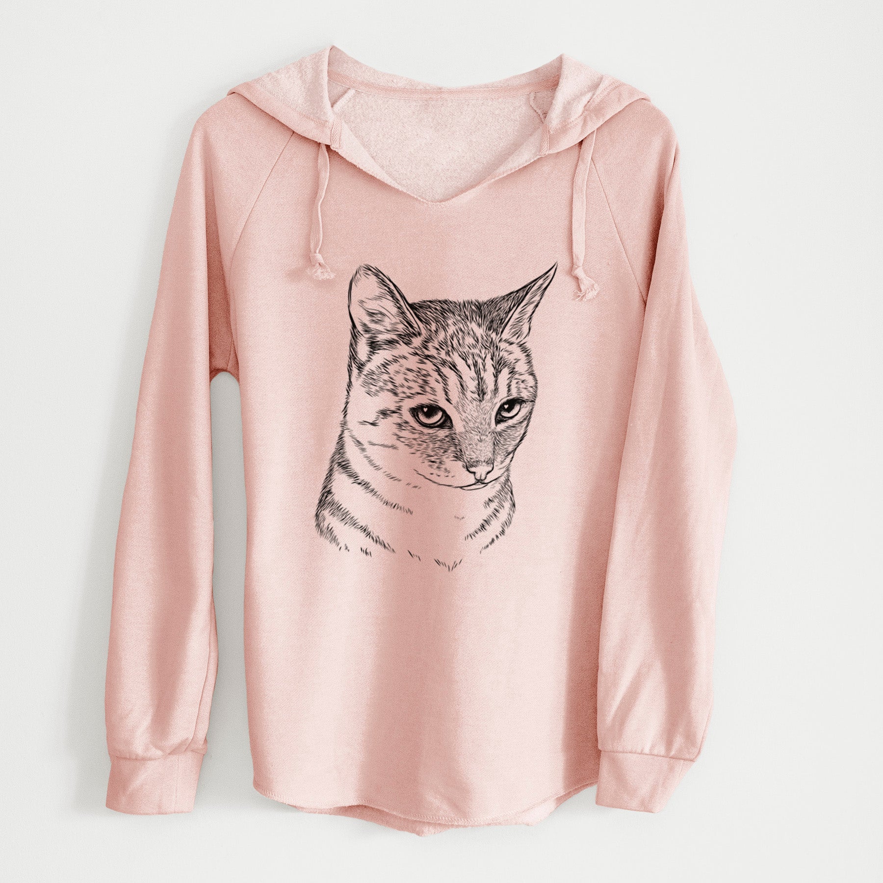 Bare Dora the Tabby Cat - Cali Wave Hooded Sweatshirt