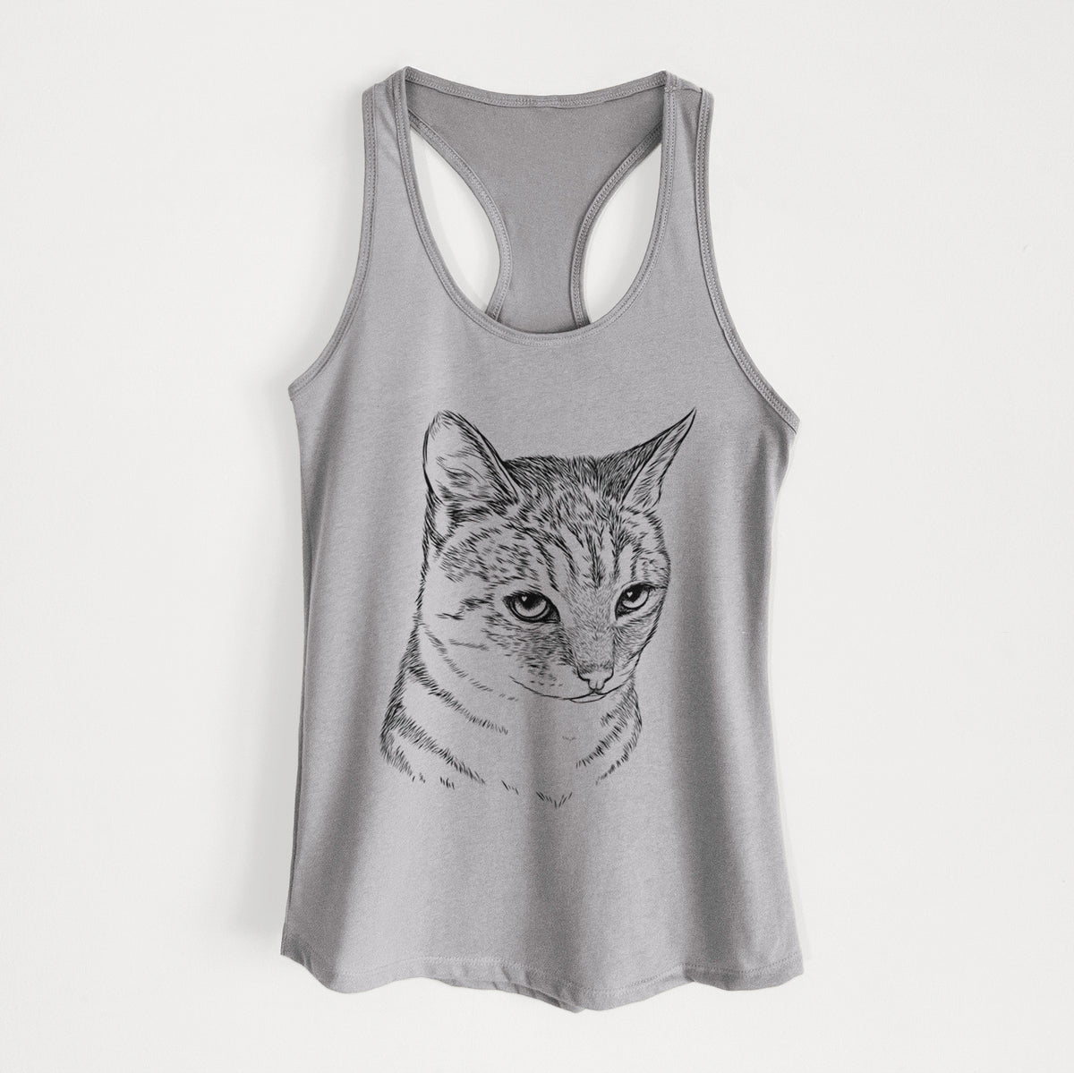 Dora the Tabby Cat - Women&#39;s Racerback Tanktop