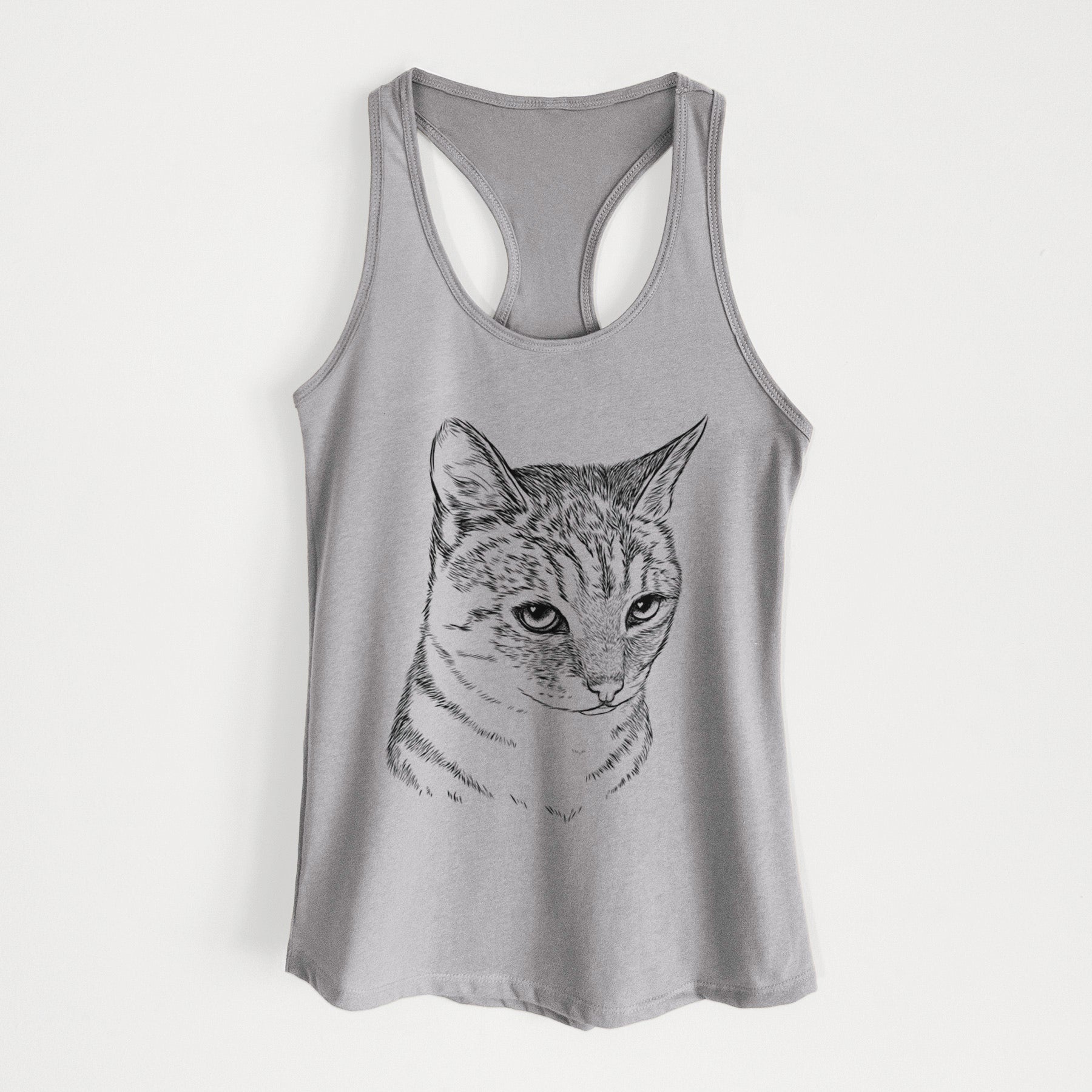 Dora the Tabby Cat - Women's Racerback Tanktop