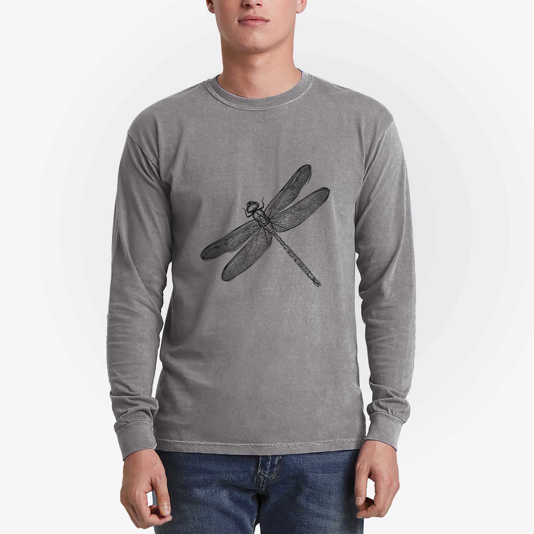 Bare Dragonfly the Dragonfly - Heavyweight 100% Cotton Long Sleeve