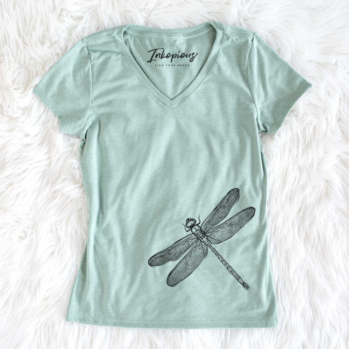 Bare Dragonfly the Dragonfly - Women's V-neck Shirt