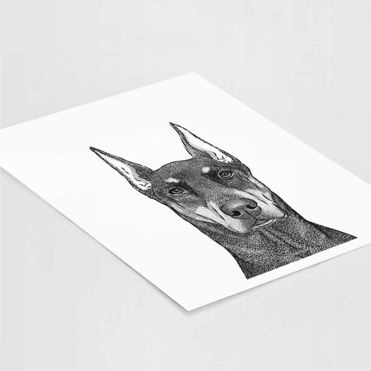 Drake the Doberman Pinscher Art Print