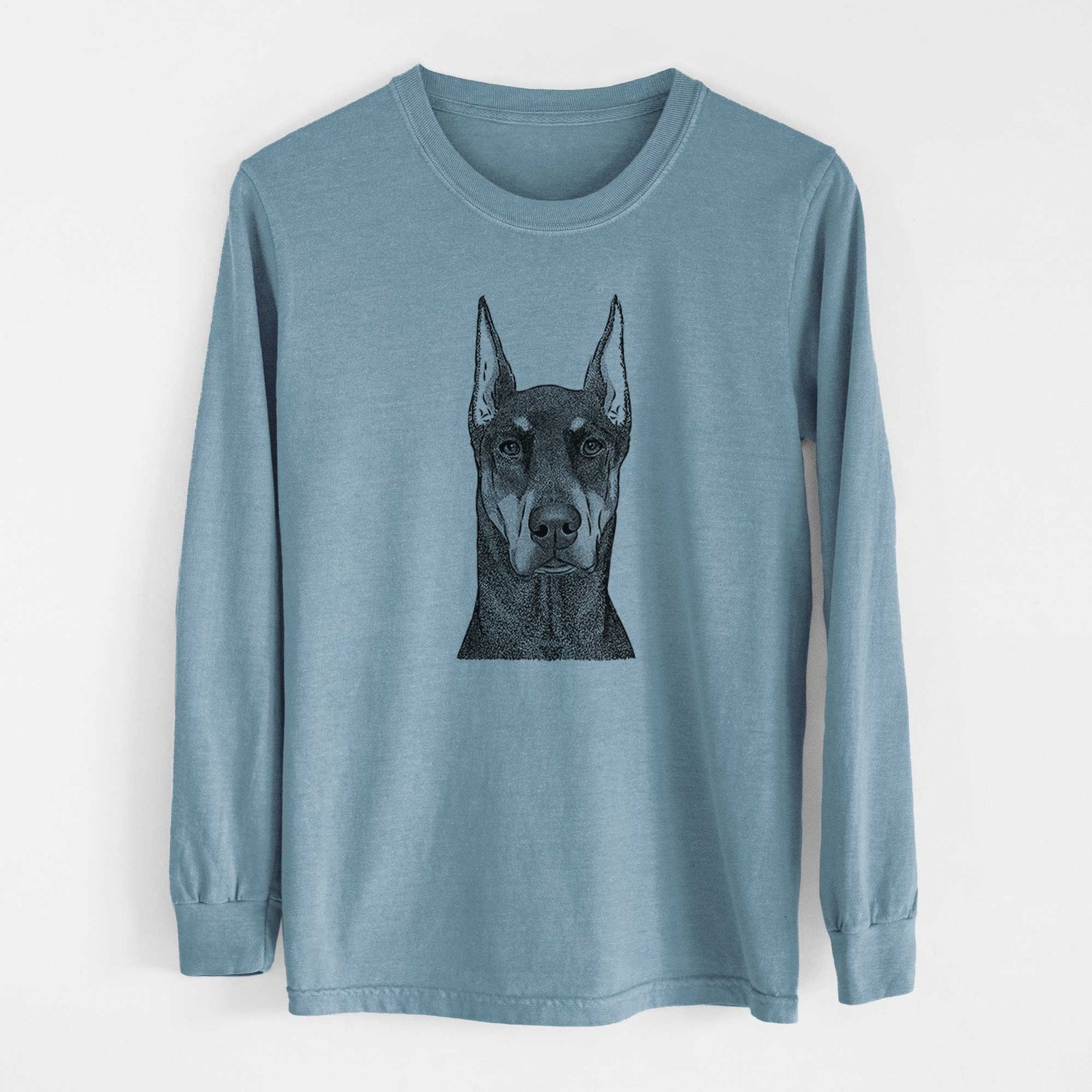 Bare Drake the Doberman Pinscher - Heavyweight 100% Cotton Long Sleeve