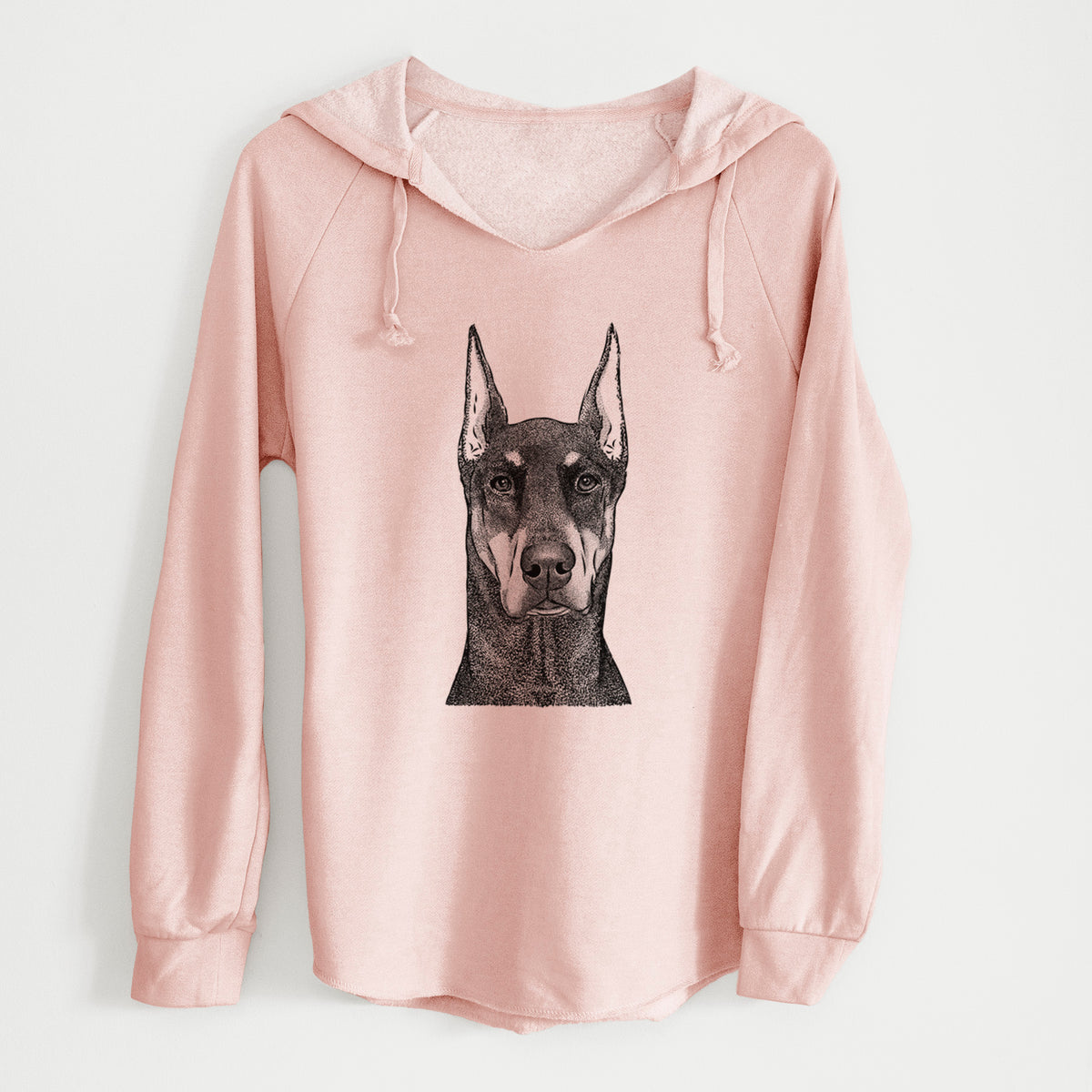 Bare Drake the Doberman Pinscher - Cali Wave Hooded Sweatshirt