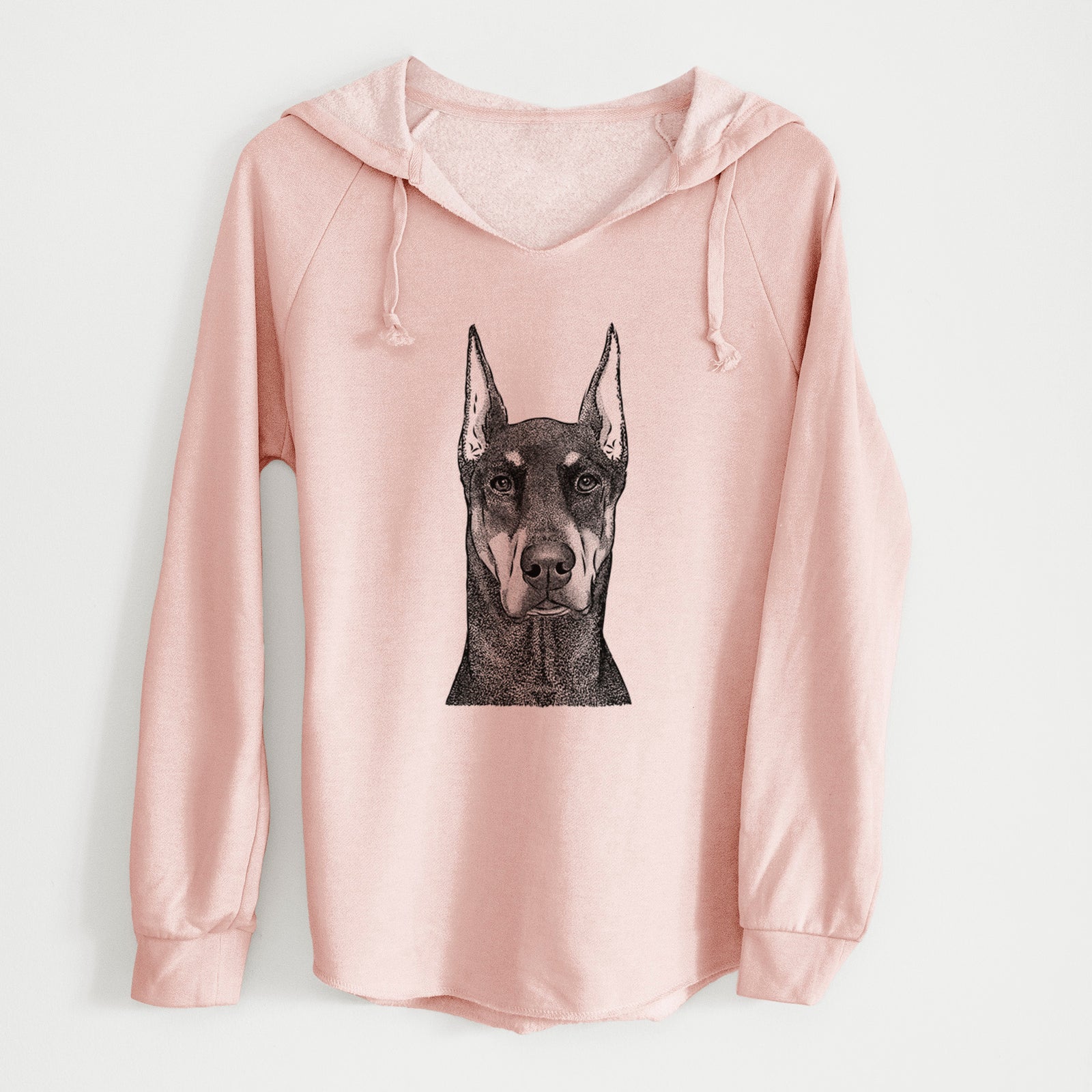 Bare Drake the Doberman Pinscher - Cali Wave Hooded Sweatshirt