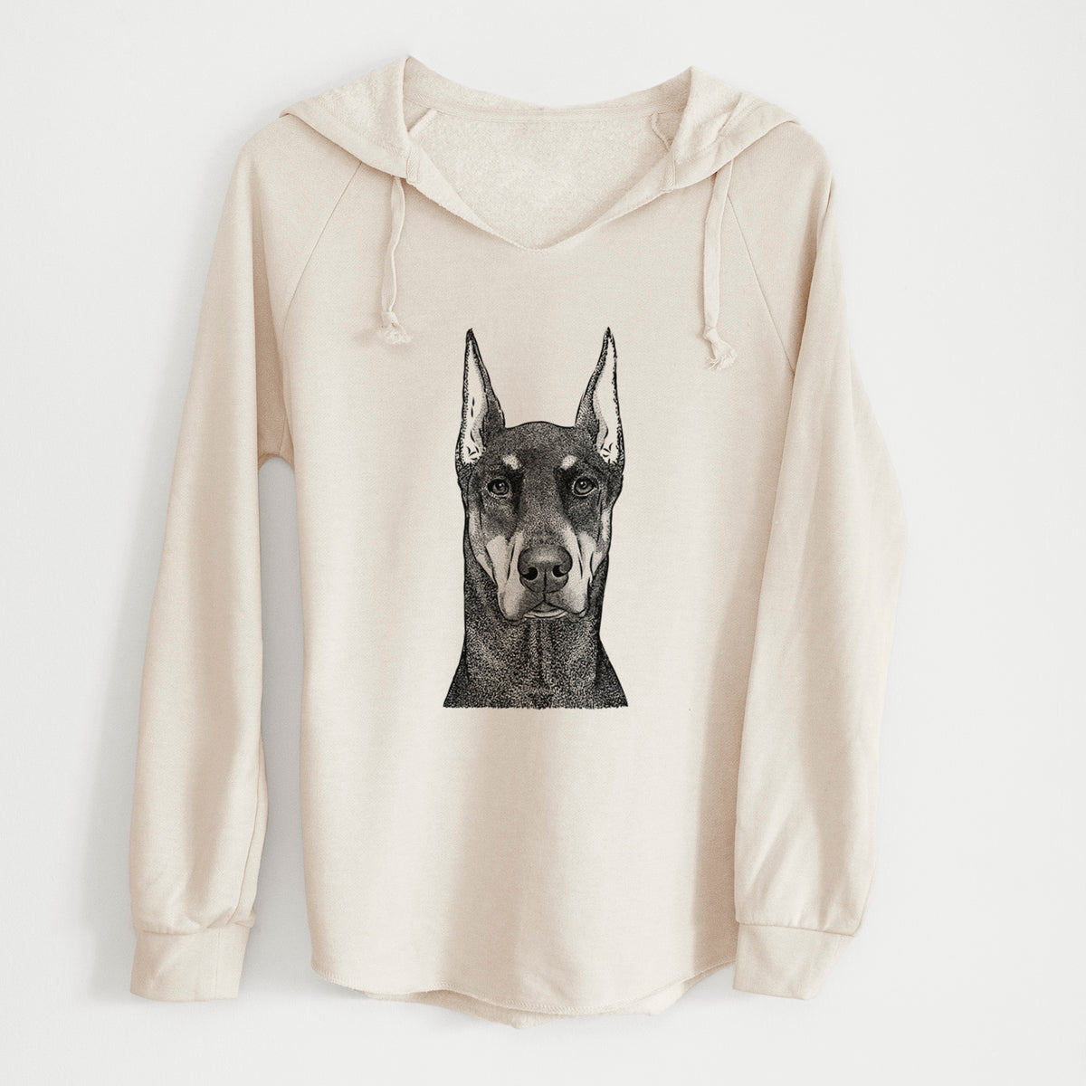 Bare Drake the Doberman Pinscher - Cali Wave Hooded Sweatshirt