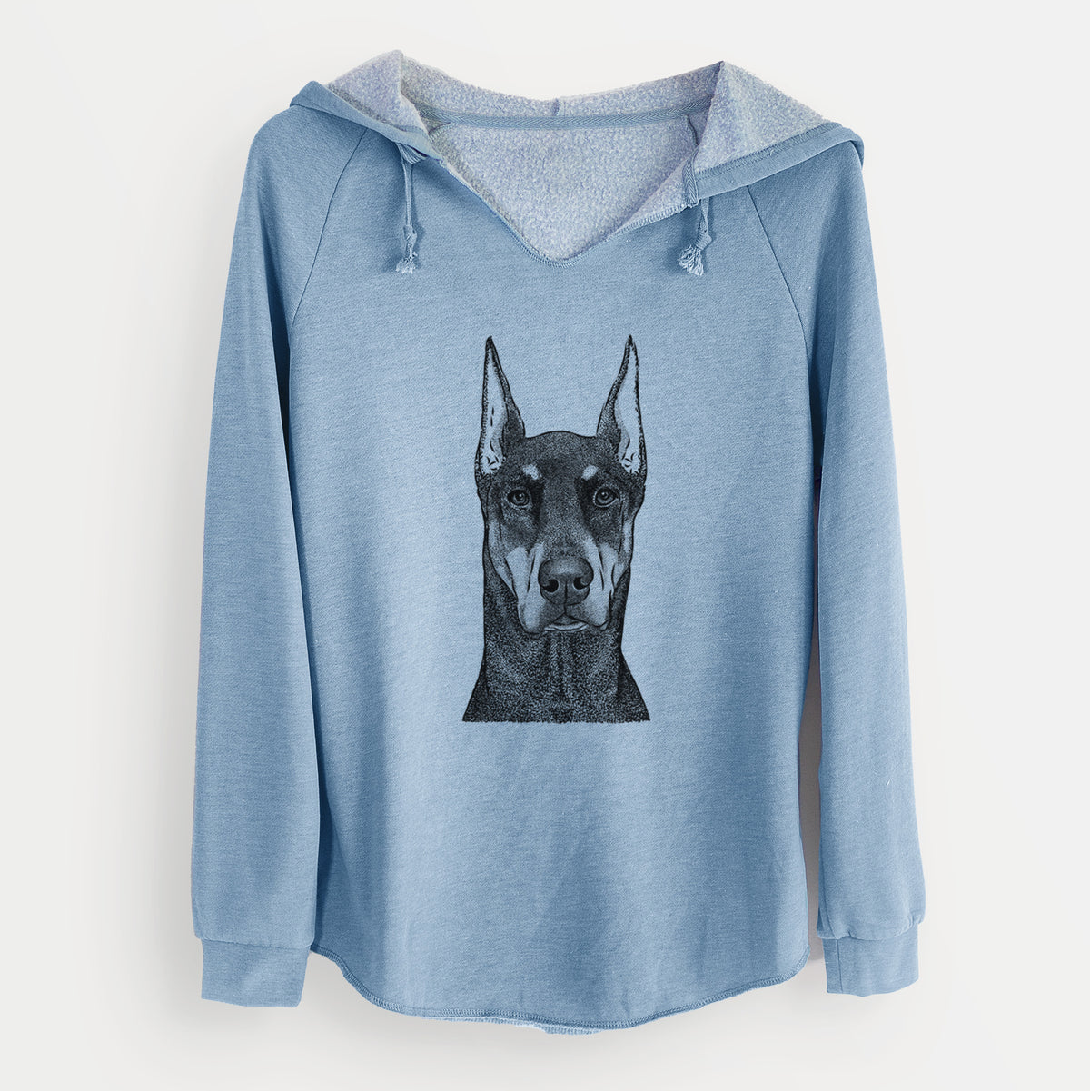 Bare Drake the Doberman Pinscher - Cali Wave Hooded Sweatshirt