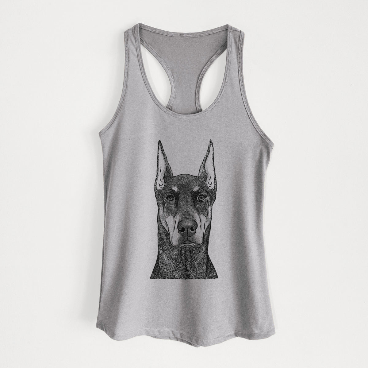 Drake the Doberman Pinscher - Women&#39;s Racerback Tanktop