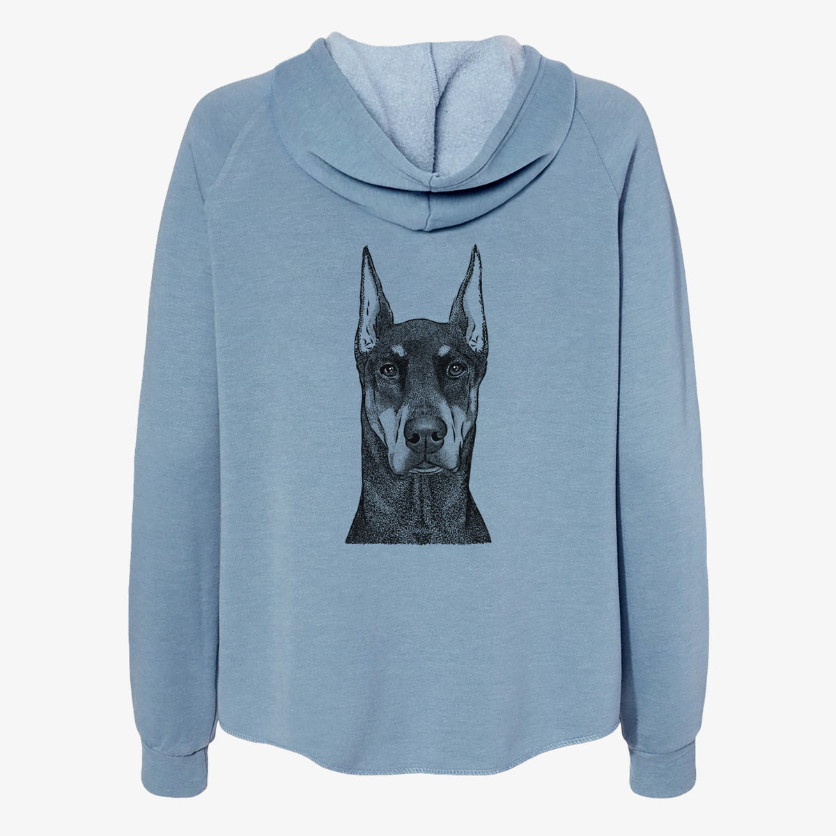 Drake the Doberman Pinscher - Women's Cali Wave Zip-Up Sweatshirt