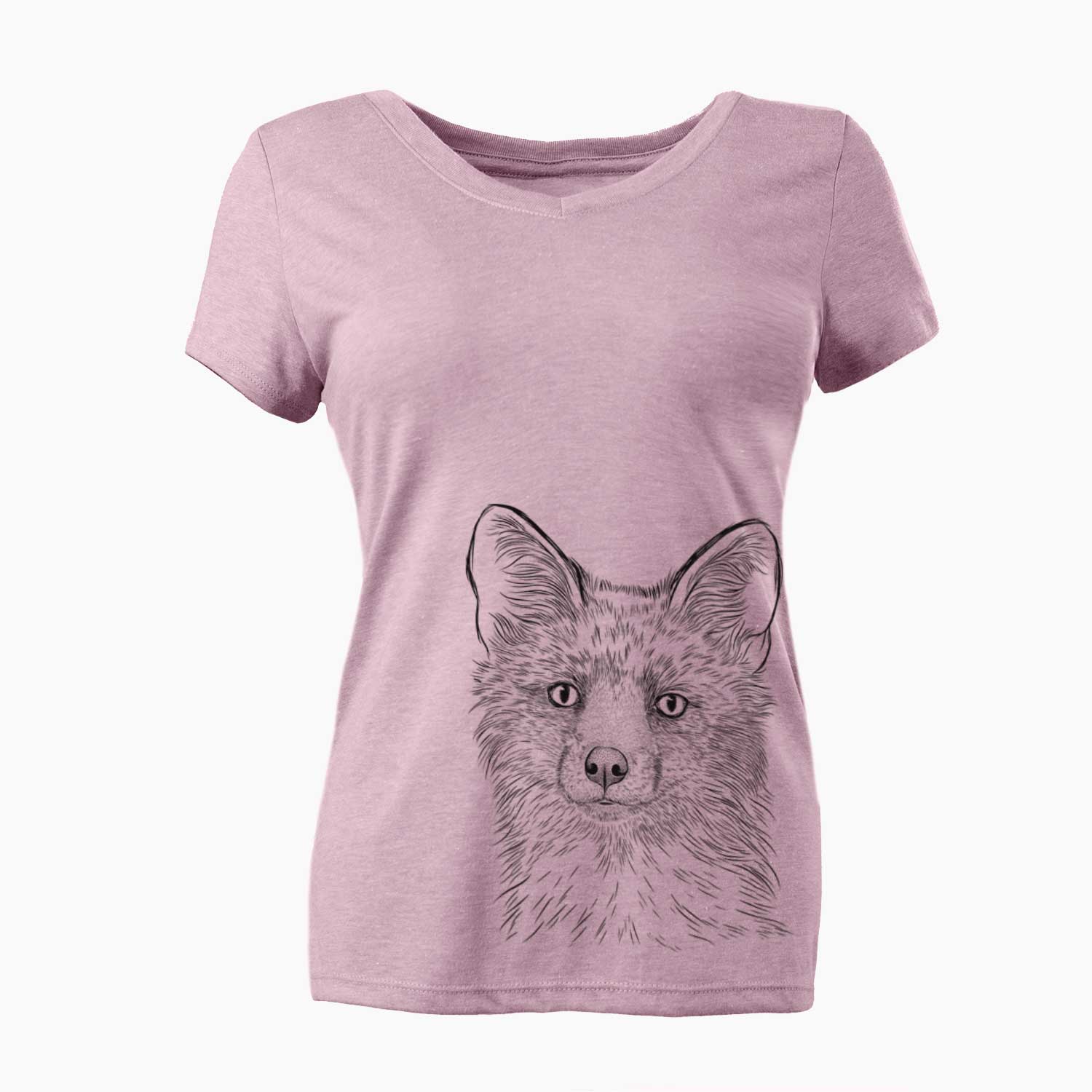 Bare Drax the Red Fox - Women's V-neck Shirt