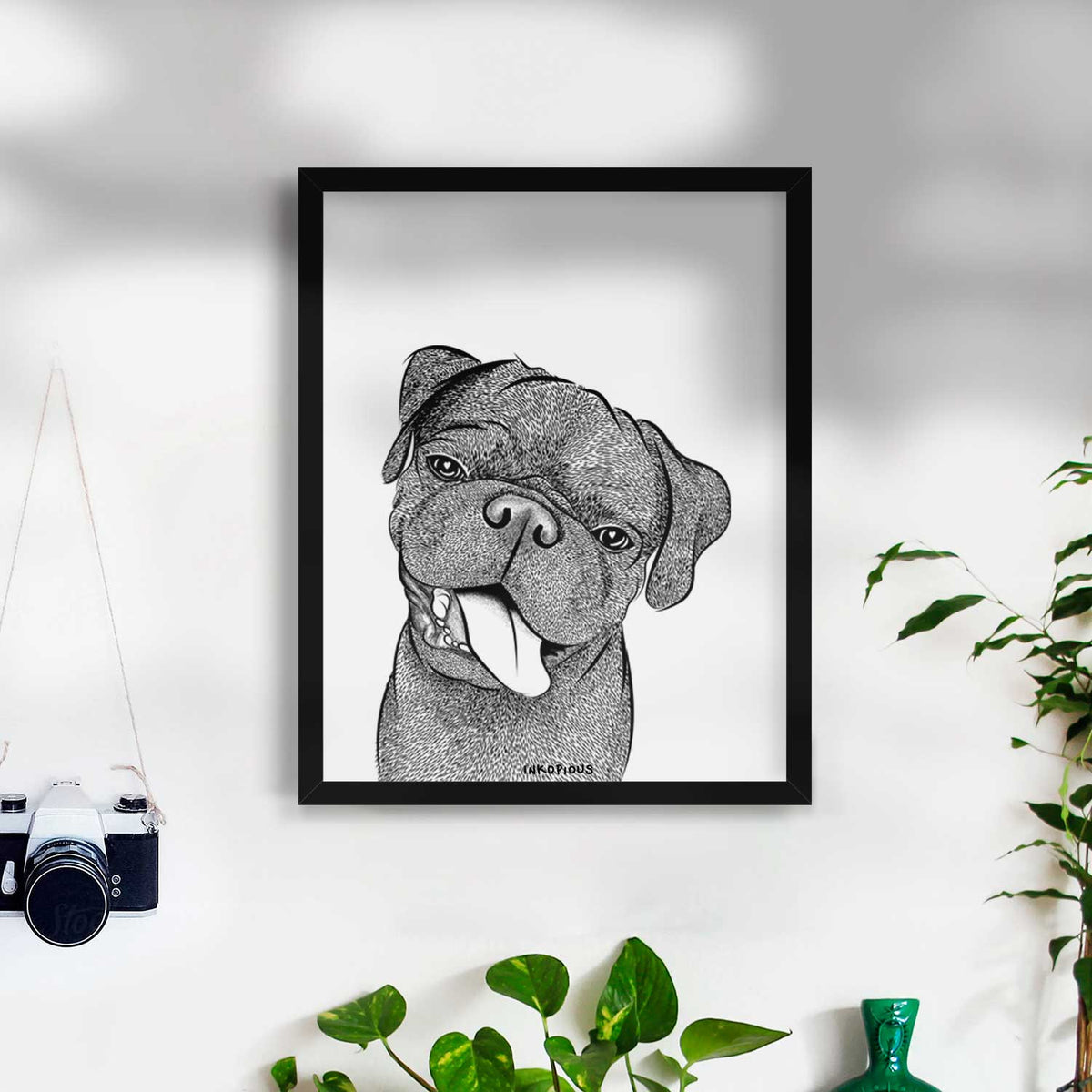 Dudley Danger the Pug Art Print