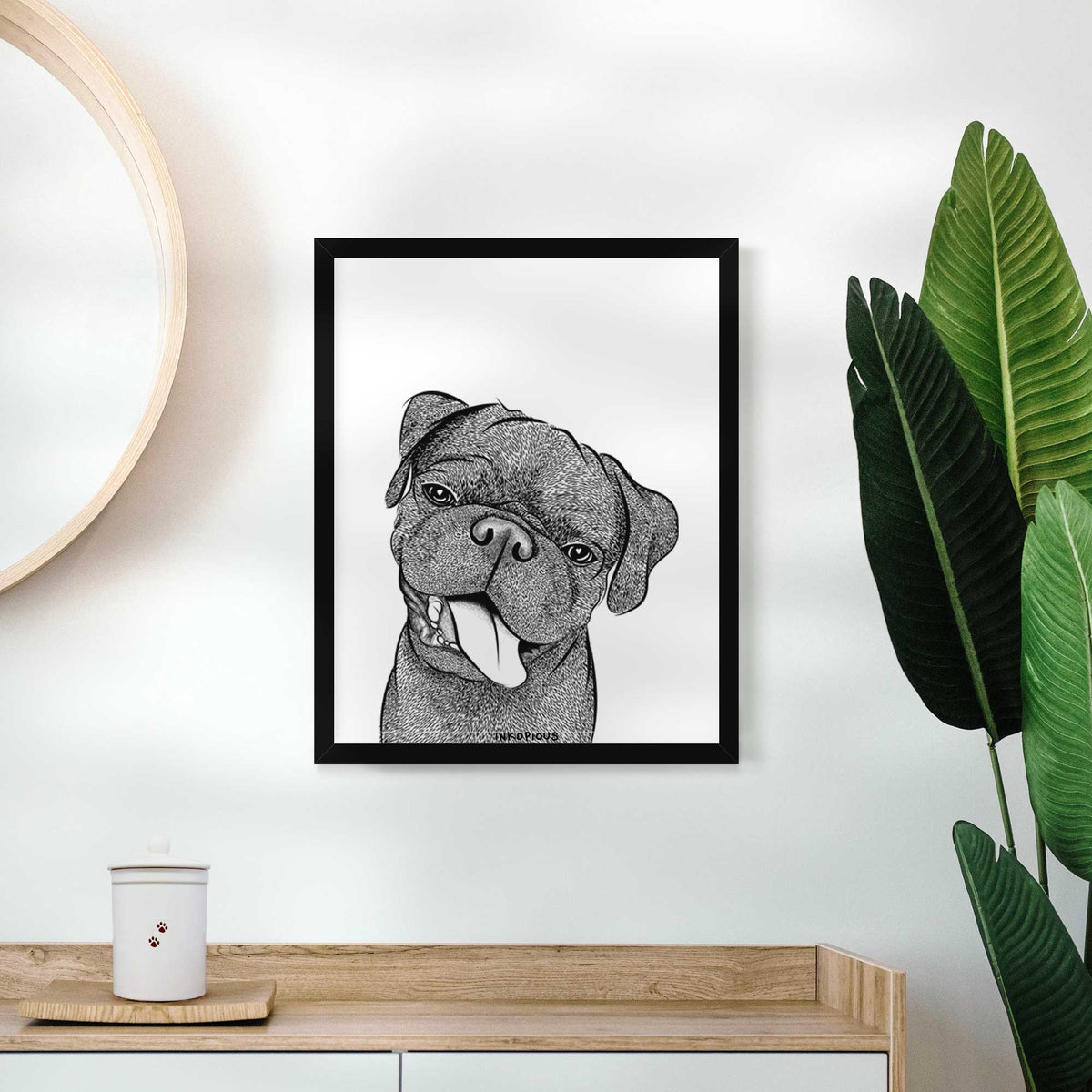 Dudley Danger the Pug Art Print