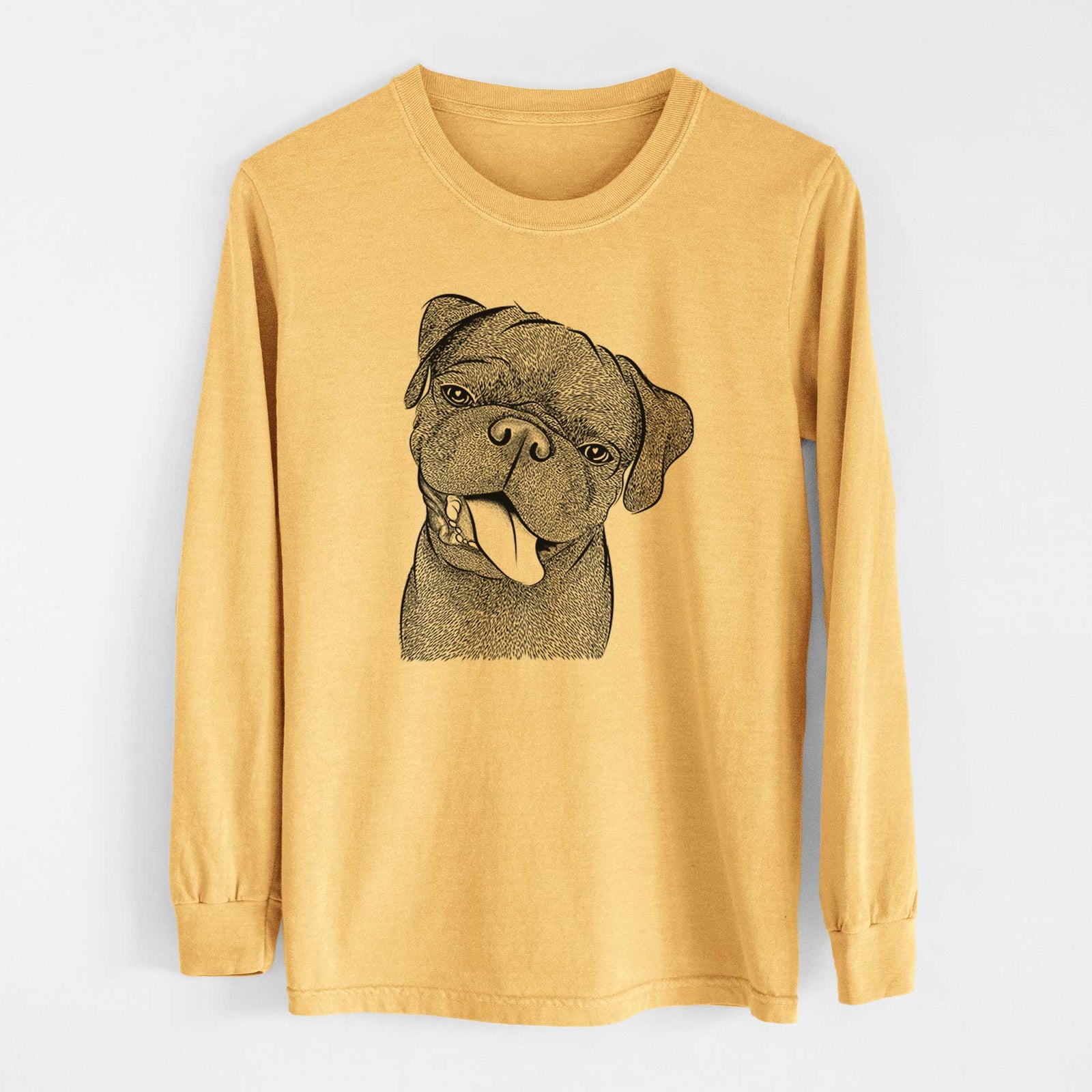 Bare Dudley Danger the Pug - Heavyweight 100% Cotton Long Sleeve
