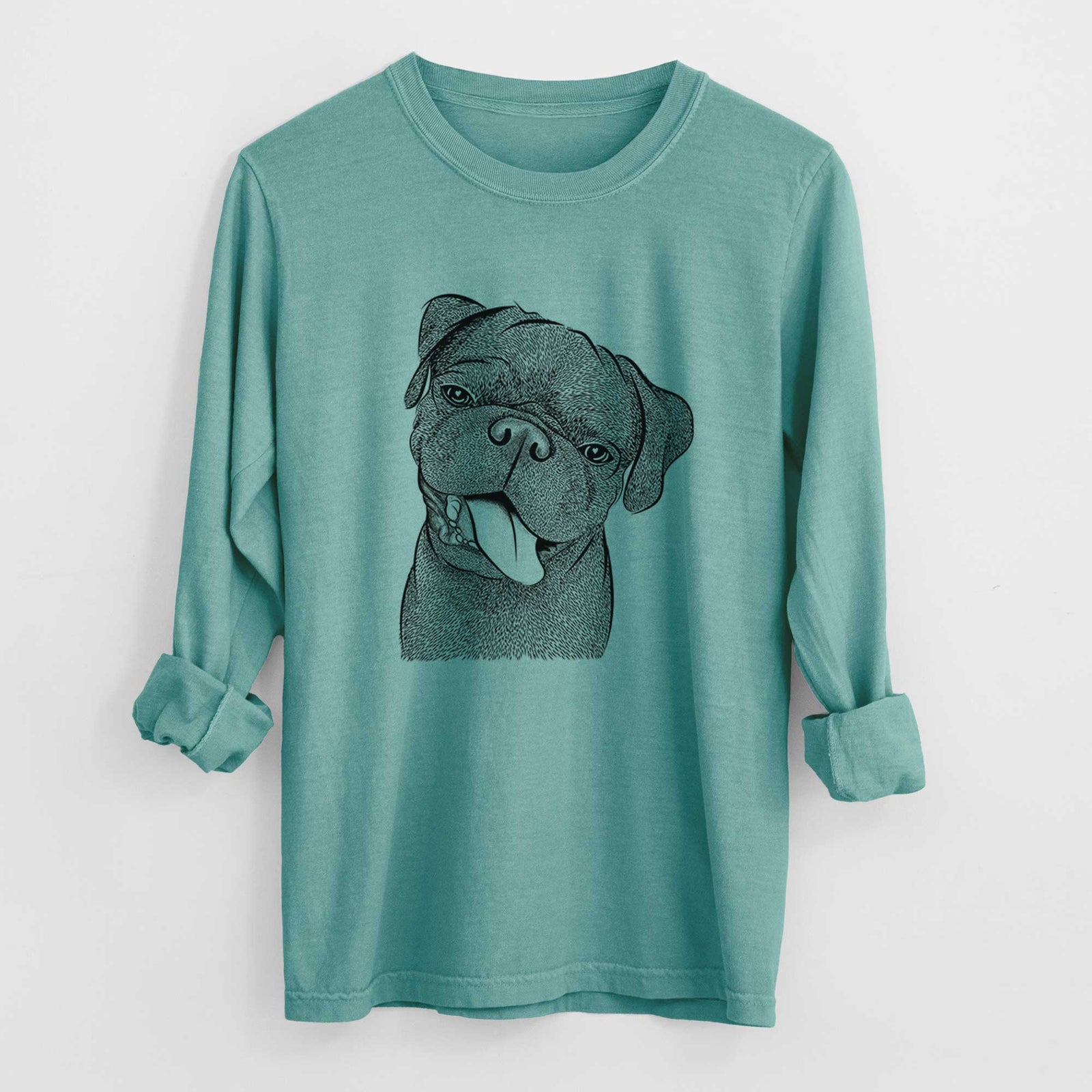 Bare Dudley Danger the Pug - Heavyweight 100% Cotton Long Sleeve