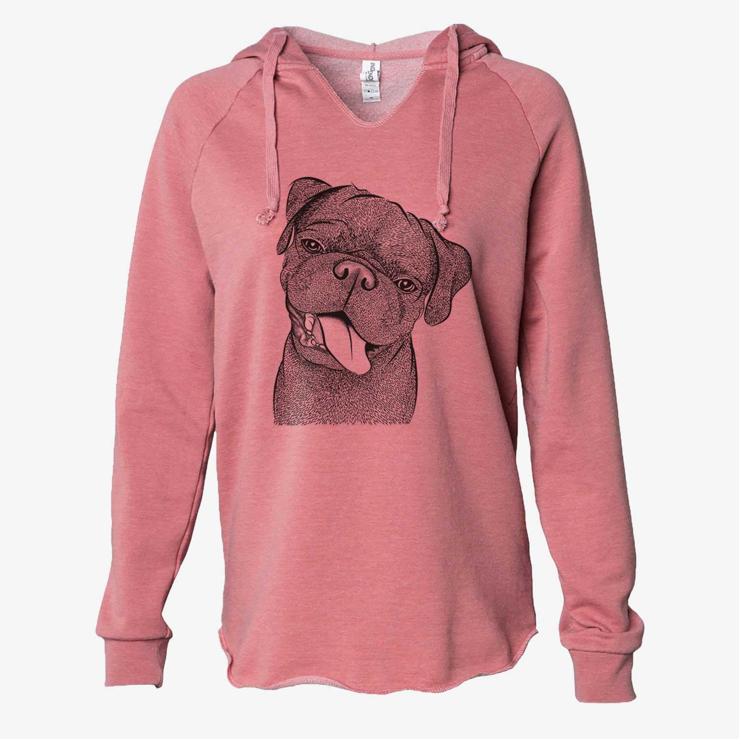 Dudley Danger the Pug - Cali Wave Hooded Sweatshirt