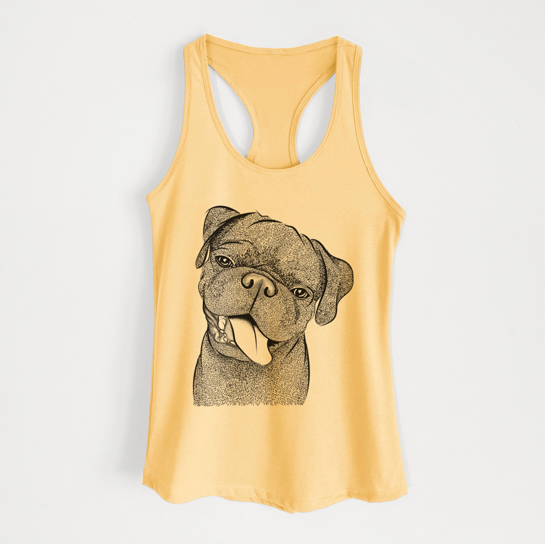 Dudley Danger the Pug - Women's Racerback Tanktop