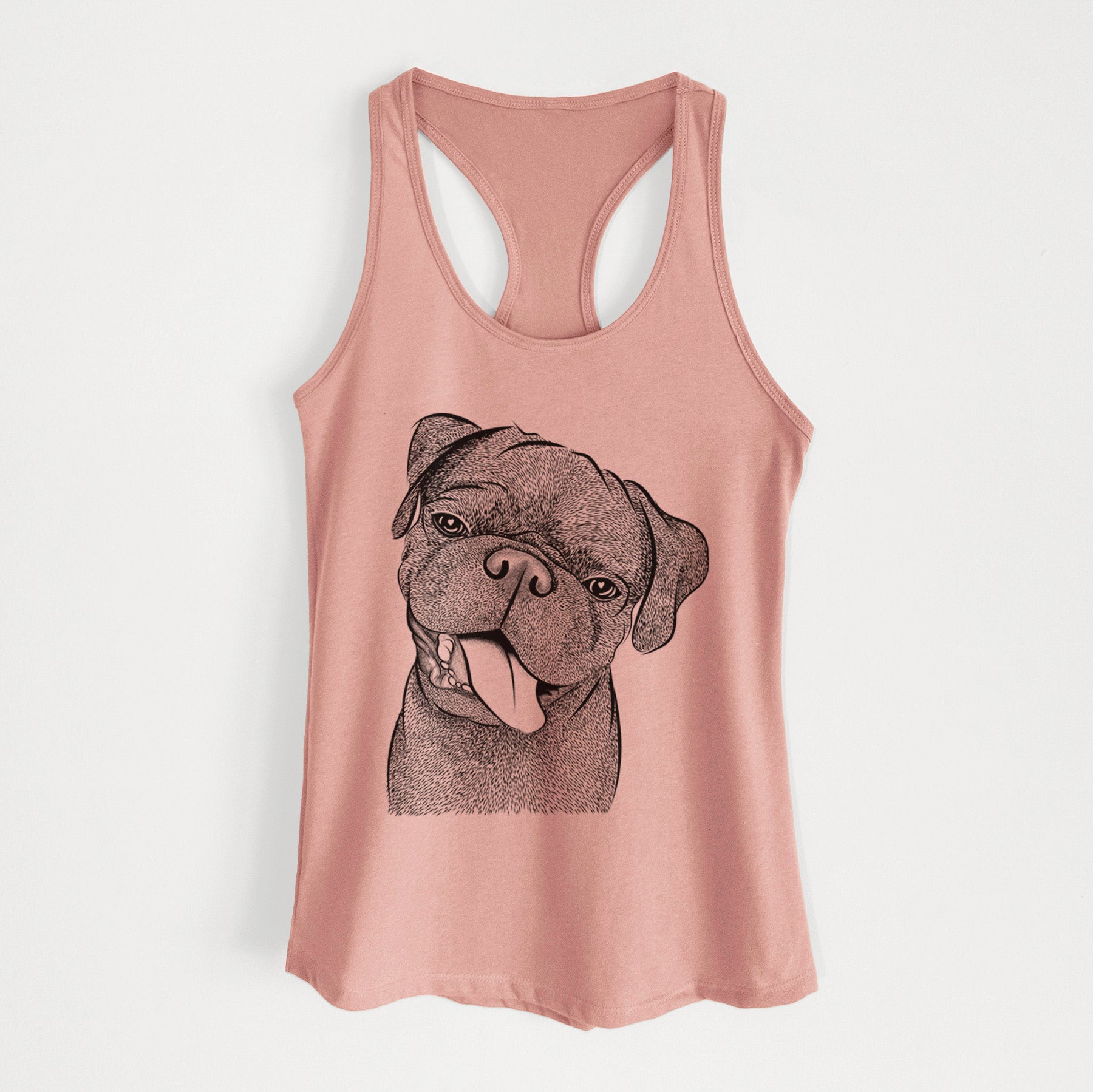 Dudley Danger the Pug - Women's Racerback Tanktop