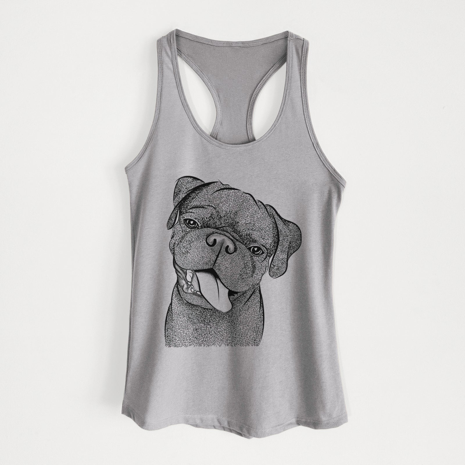 Dudley Danger the Pug - Women's Racerback Tanktop