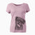 Bare Dudley Danger the Pug - Women's V-neck Shirt