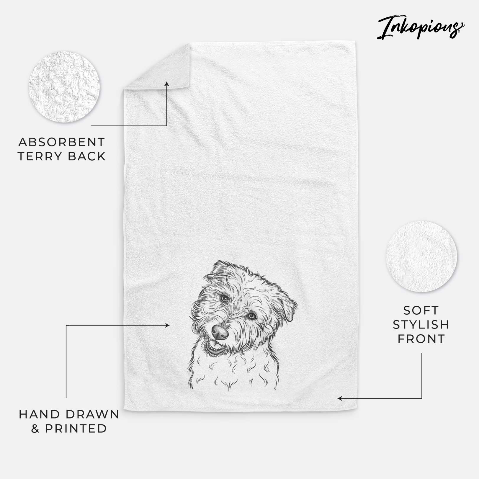 Duffy the Glen of Imaal Terrier Decorative Hand Towel