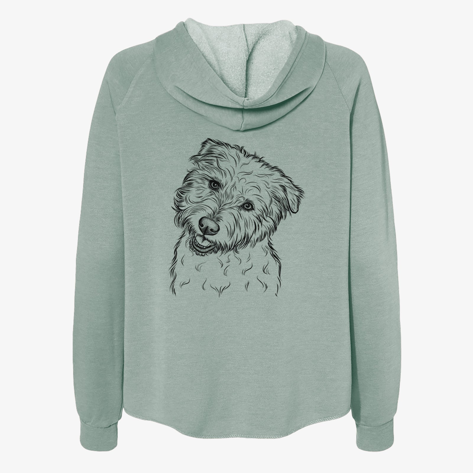 Duffy the Glen of Imaal Terrier - Women's Cali Wave Zip-Up Sweatshirt