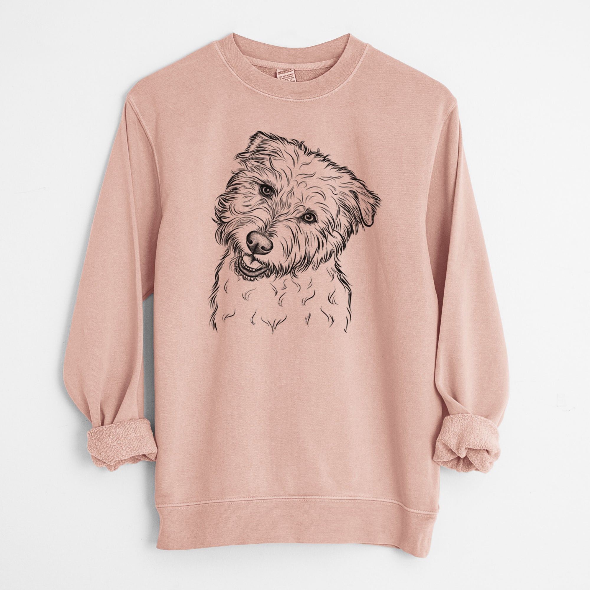 Bare Duffy the Glen of Imaal Terrier - Unisex Pigment Dyed Crew Sweatshirt