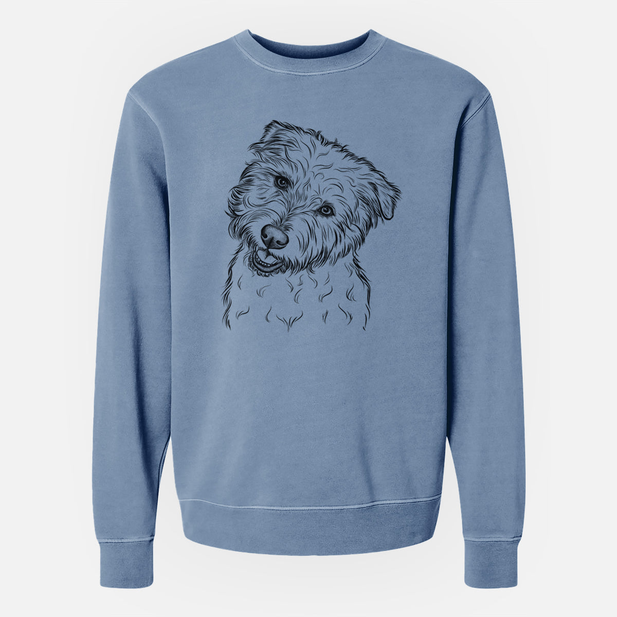 Bare Duffy the Glen of Imaal Terrier - Unisex Pigment Dyed Crew Sweatshirt